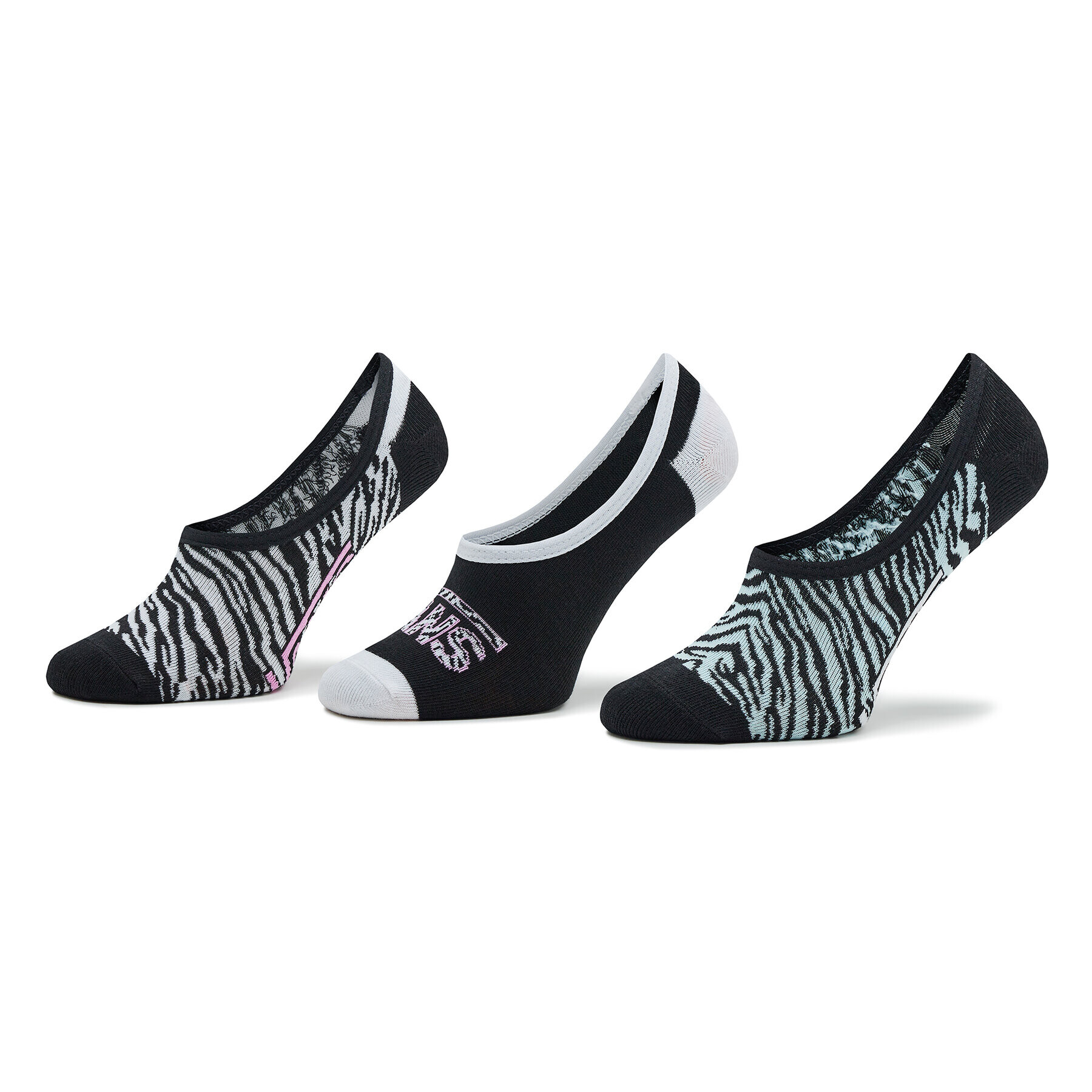 Vans 3 pár női bokazokni Zebra Daze Canoodle VN00079YBR51 Színes - Pepit.hu