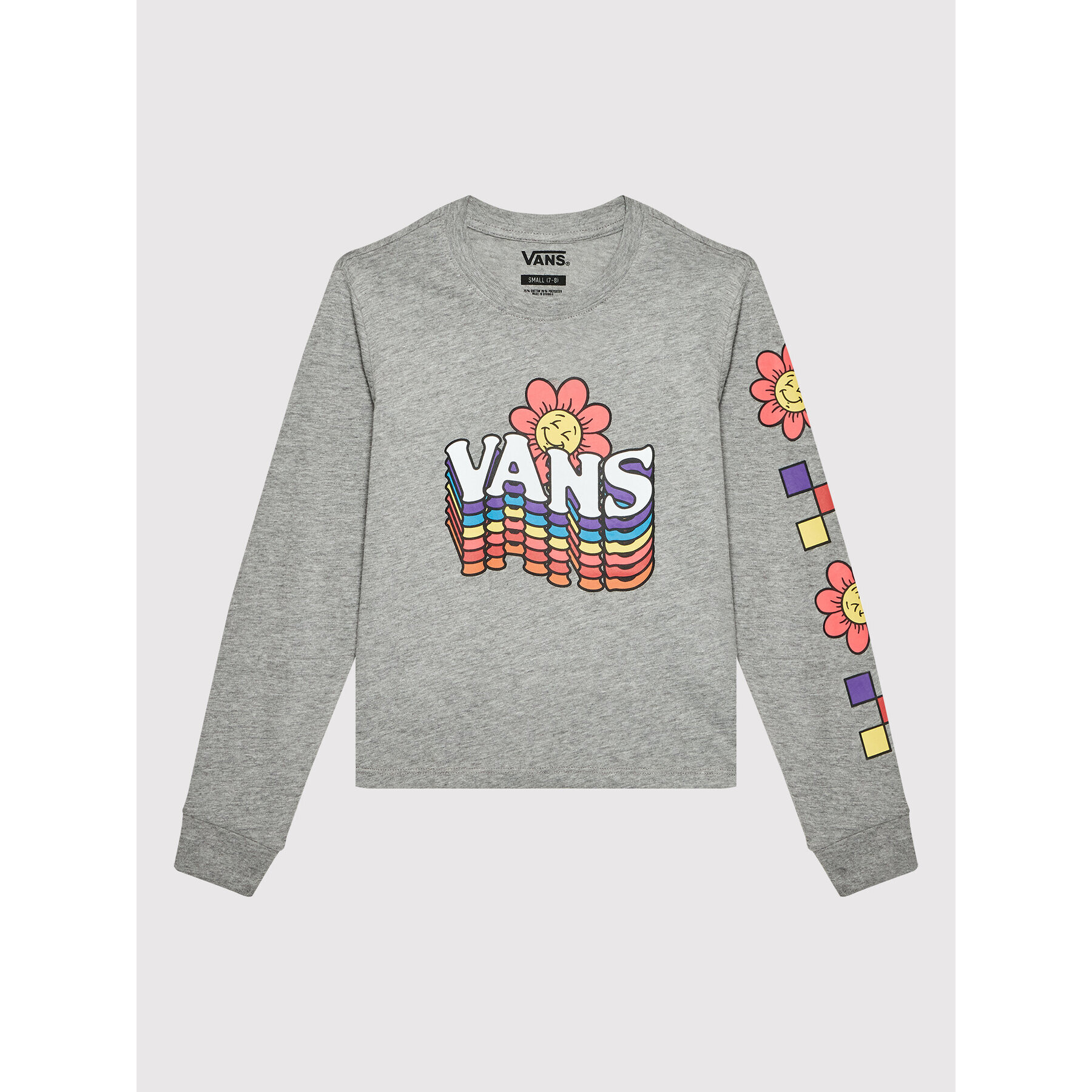 Vans Blúz Smile Repeater VN0A7RUY Szürke Regular Fit - Pepit.hu