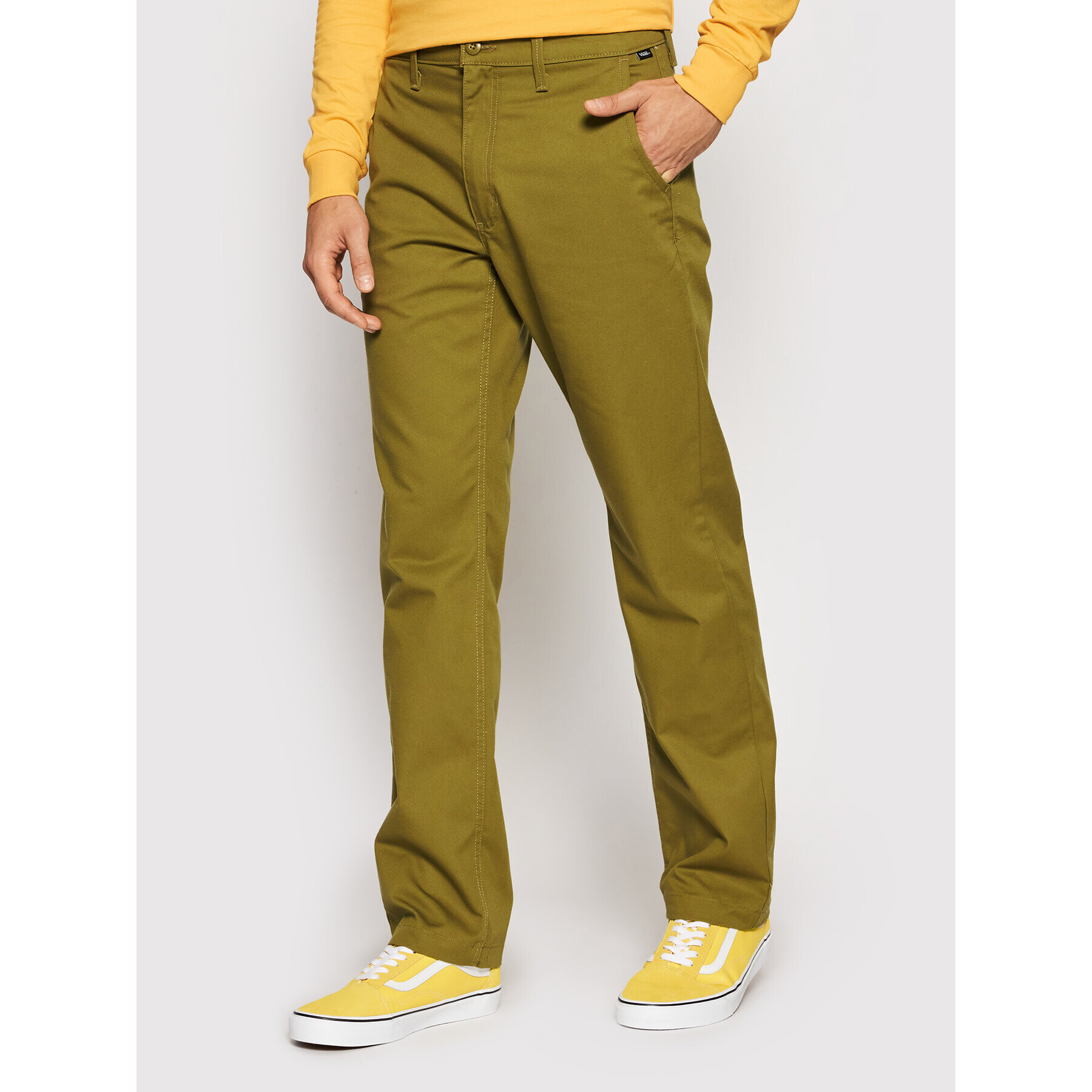 Vans Chinos Authentic VN0A5FJ8 Zöld Loose Fit - Pepit.hu