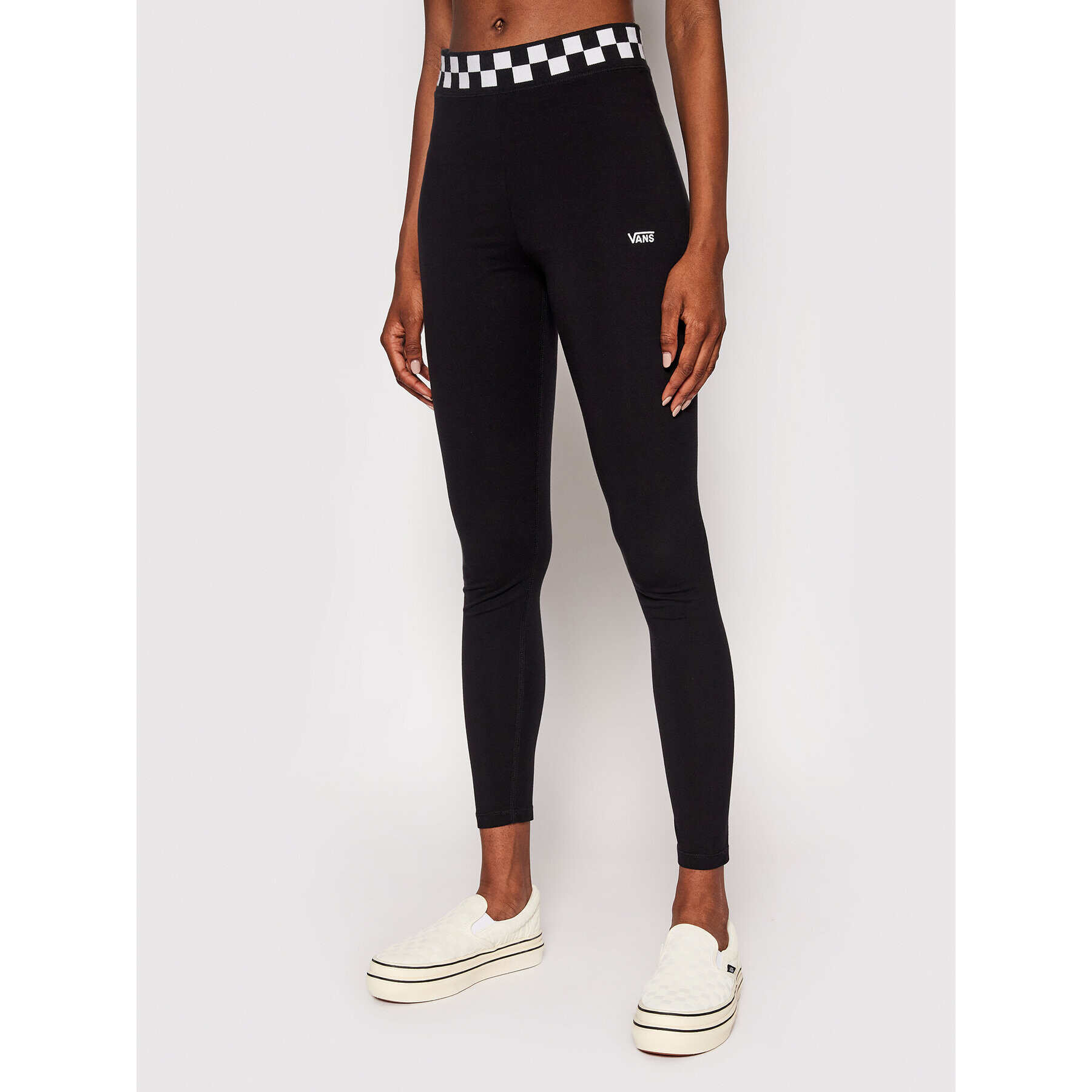 Vans Leggings Checkmate VN0A5JGW Fekete Slim Fit - Pepit.hu