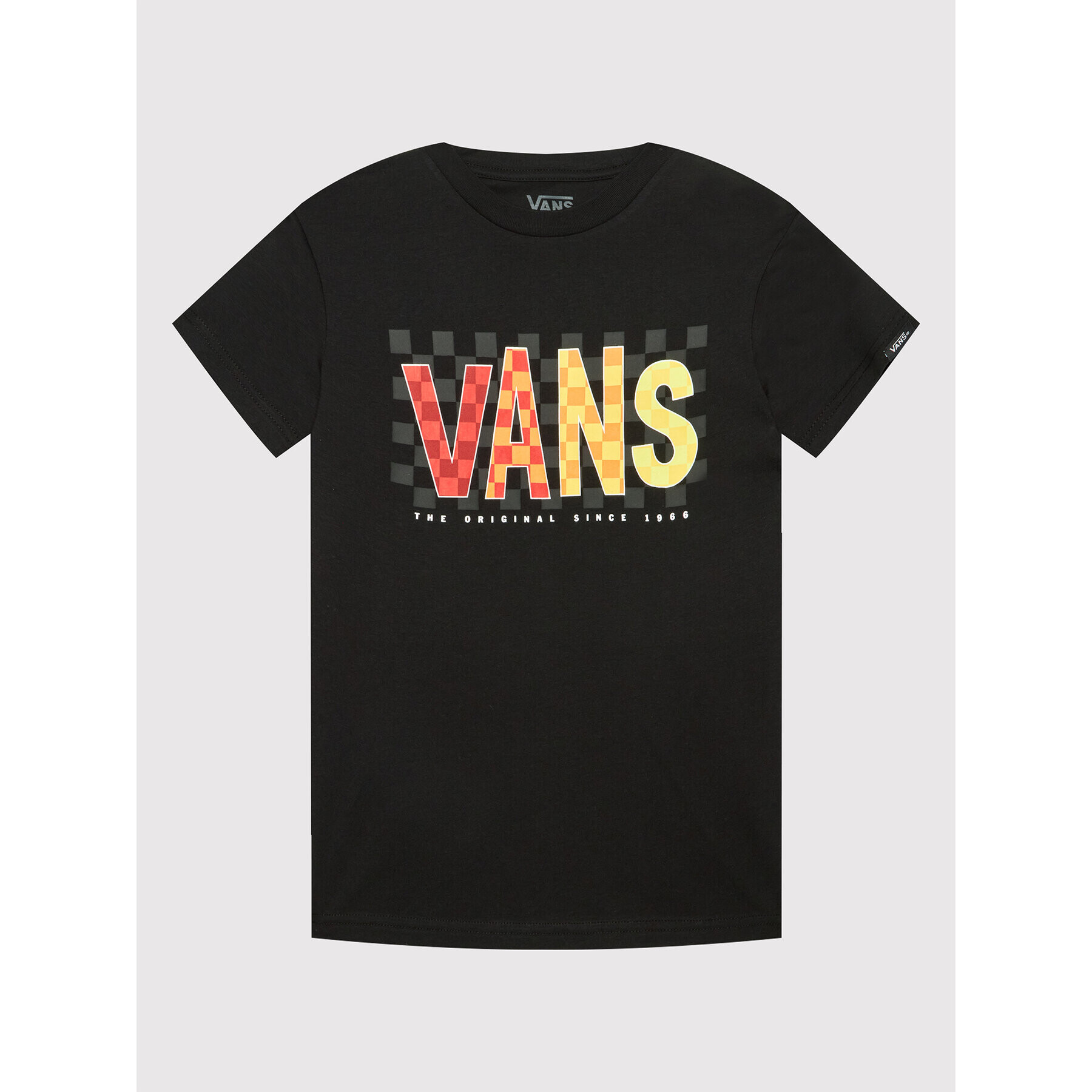 Vans Póló Checks Ss VN0A7TUB Fekete Regular Fit - Pepit.hu