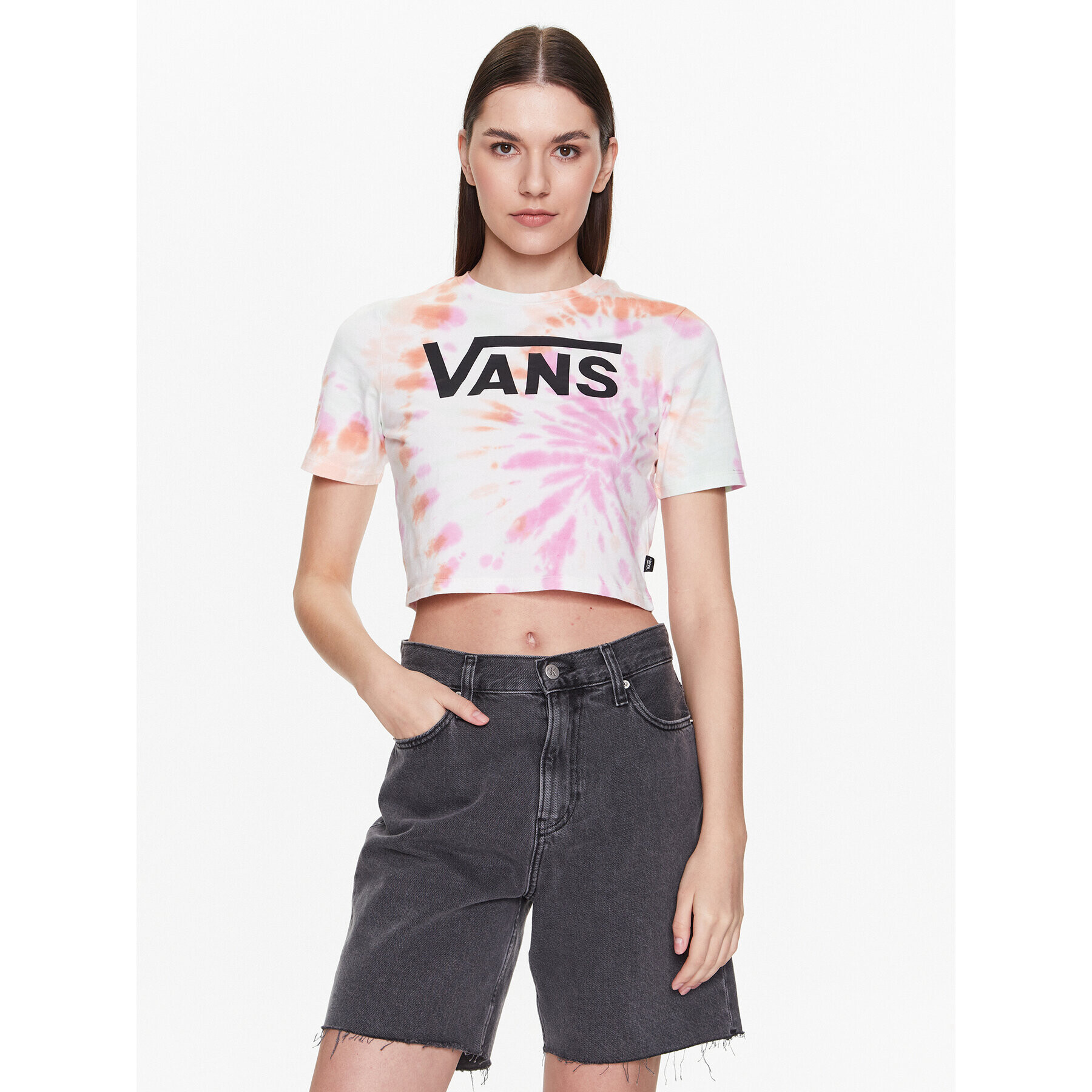 Vans Póló Resort Wash VN0003PS Színes Cropped Fit - Pepit.hu