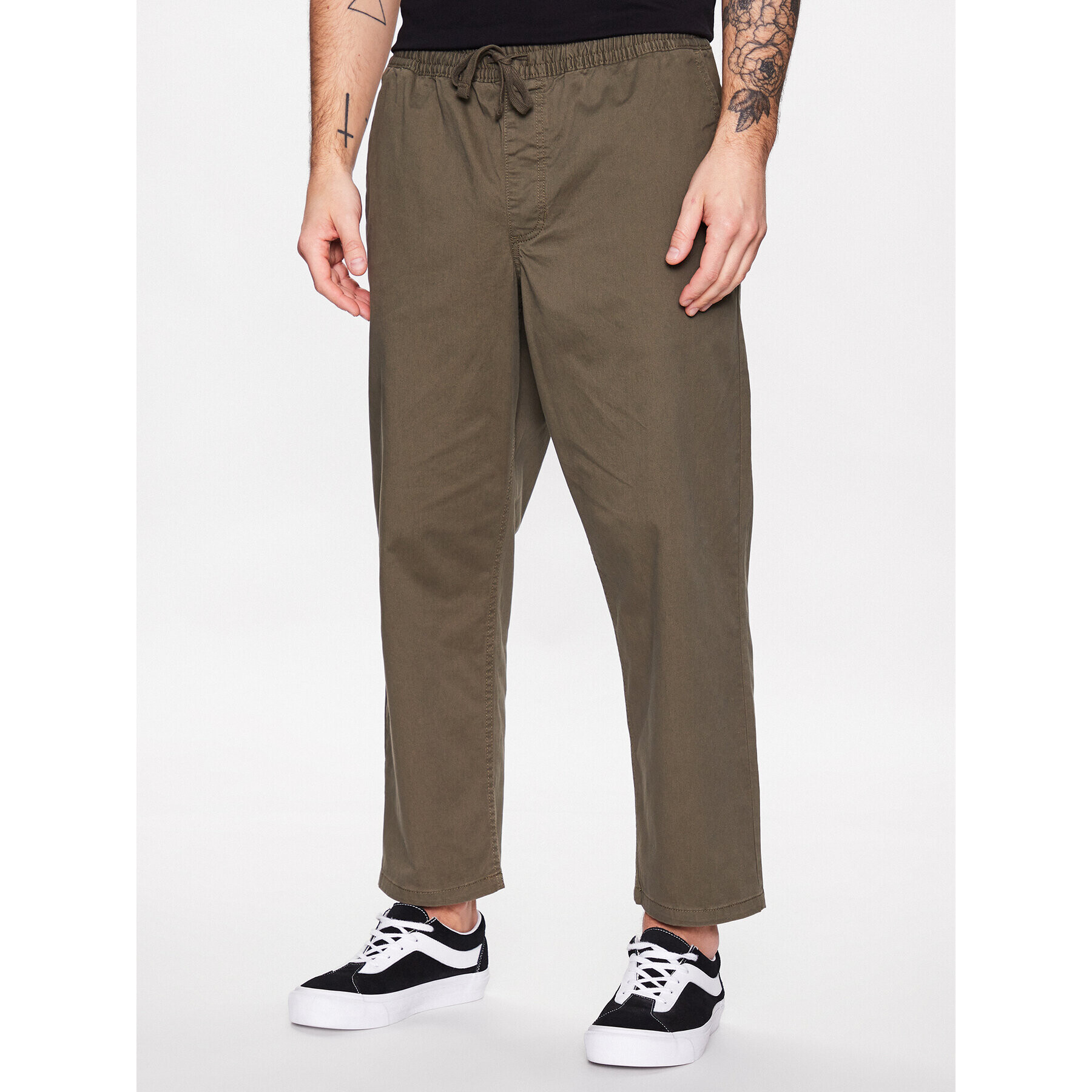 Vans Szövet nadrág Range VN0005ZD Khaki Relaxed Fit - Pepit.hu