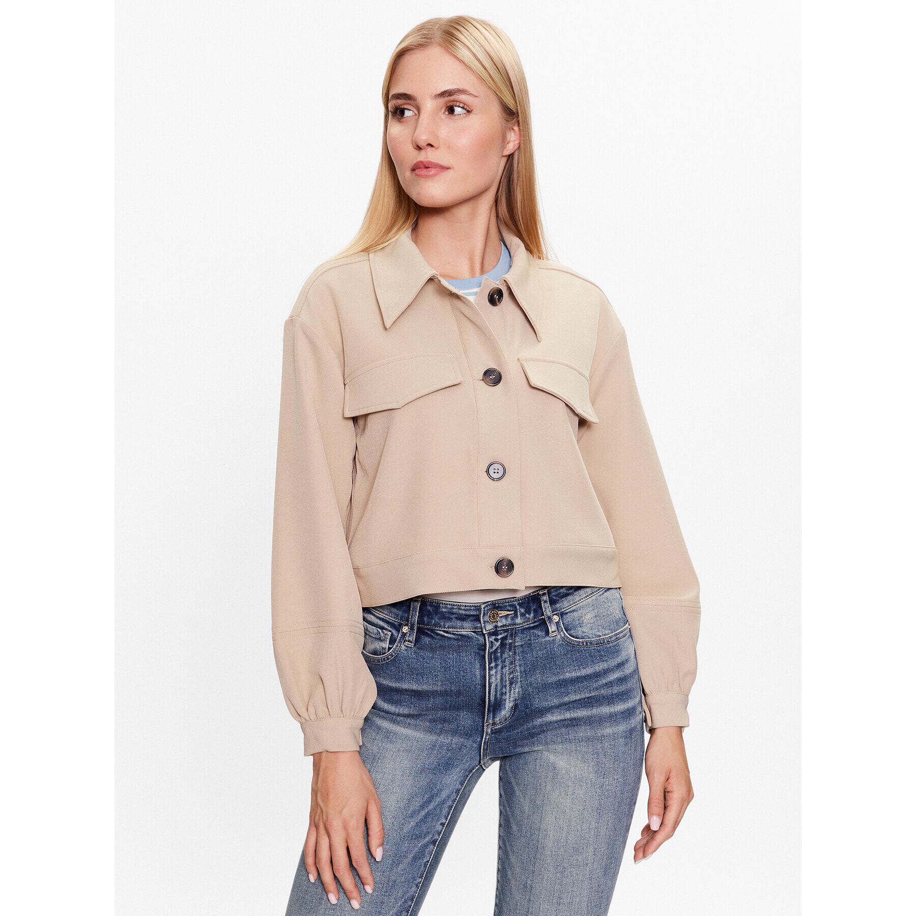 Vero Moda Átmeneti kabát Dixie 10283658 Bézs Relaxed Fit - Pepit.hu