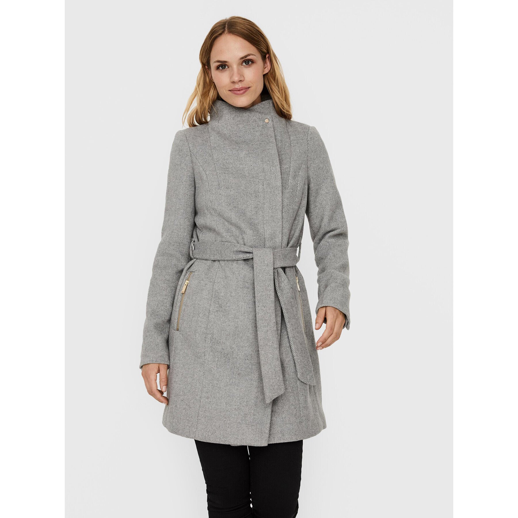 Vero Moda Átmeneti kabát Twodope 10237744 Szürke Regular Fit - Pepit.hu