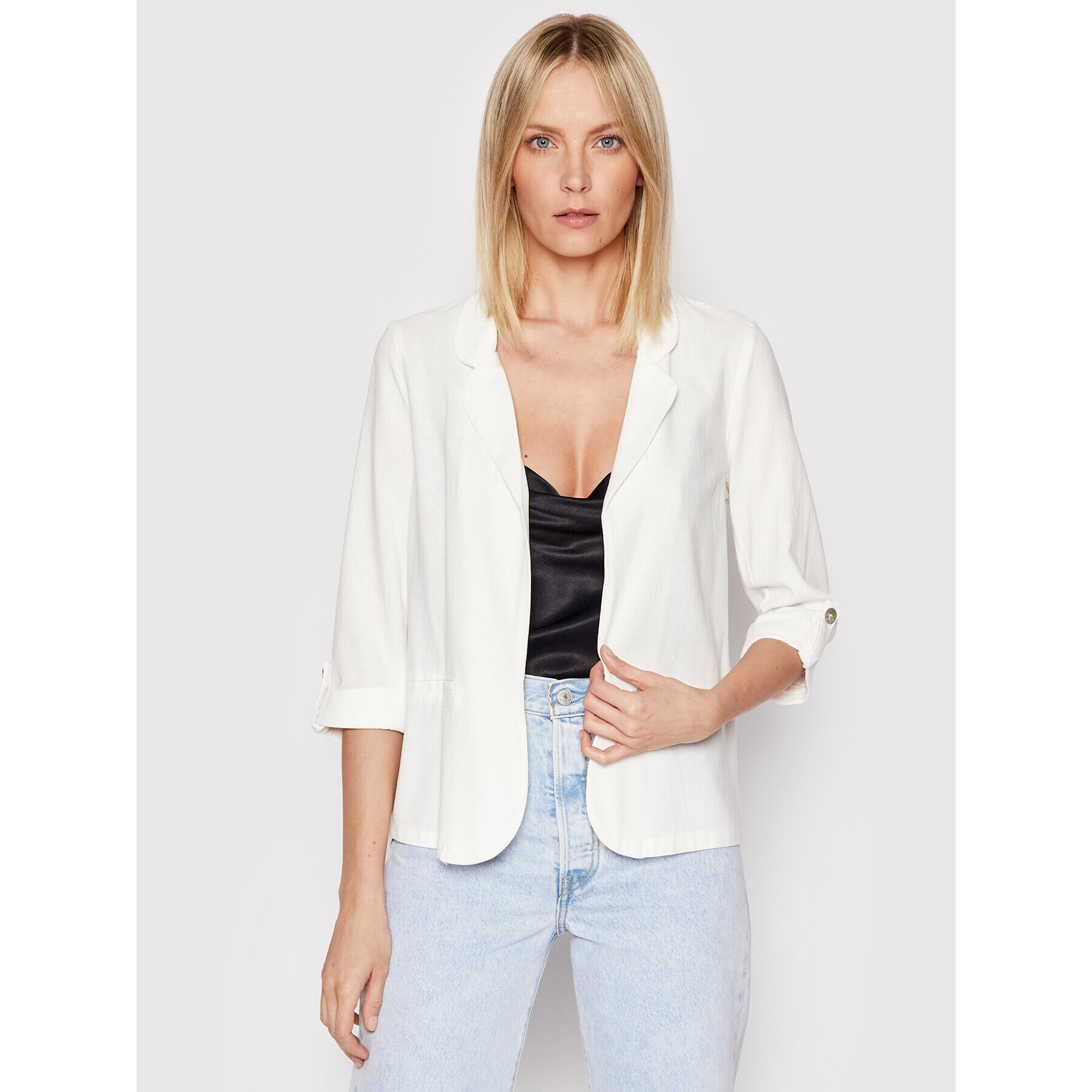 Vero Moda Blézer Jesmilo 10260309 Fehér Regular Fit - Pepit.hu