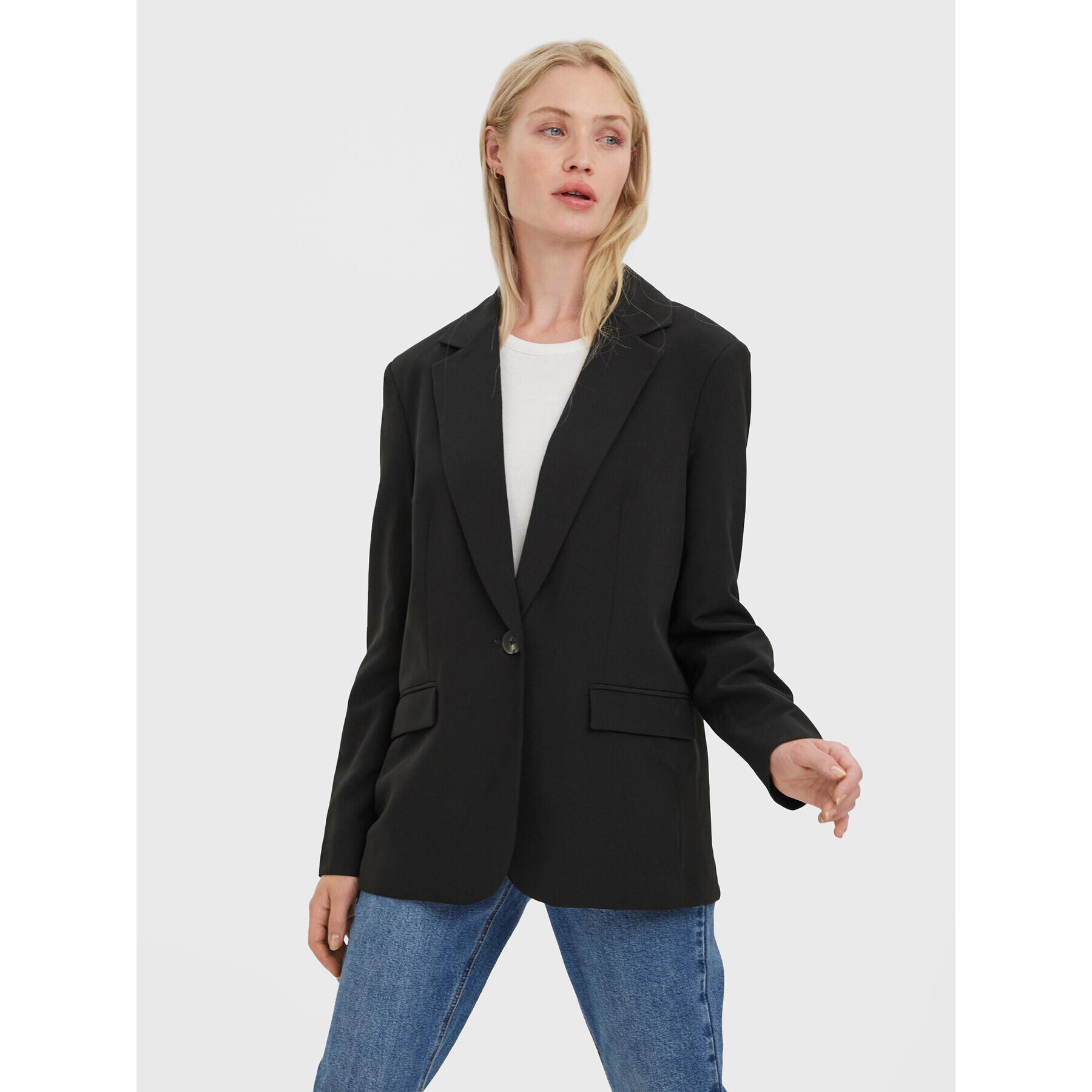 Vero Moda Zakó Troianthea 10282655 Fekete Oversize - Pepit.hu