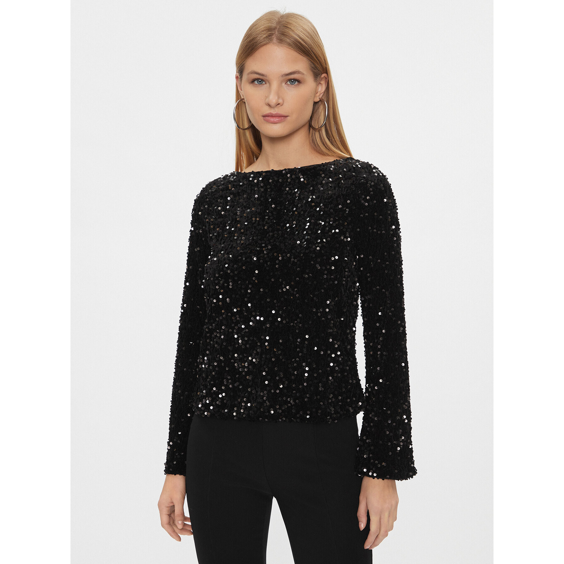 Vero Moda Blúz 10298495 Fekete Regular Fit - Pepit.hu