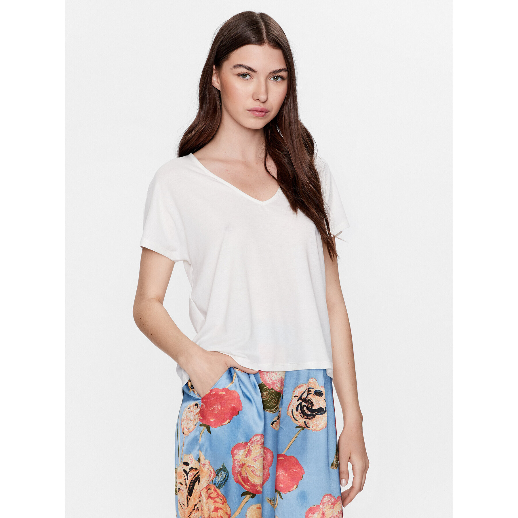 Vero Moda Blúz Marijune 10281911 Fehér Regular Fit - Pepit.hu