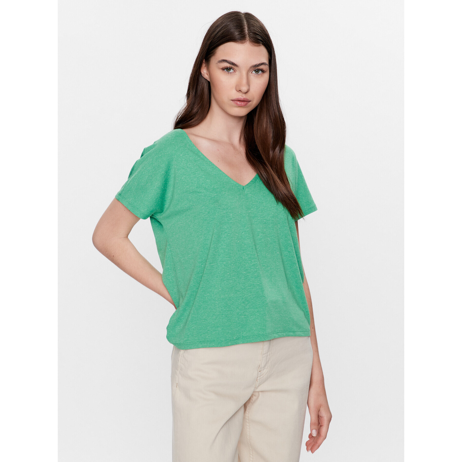 Vero Moda Blúz Marijune 10281911 Zöld Regular Fit - Pepit.hu