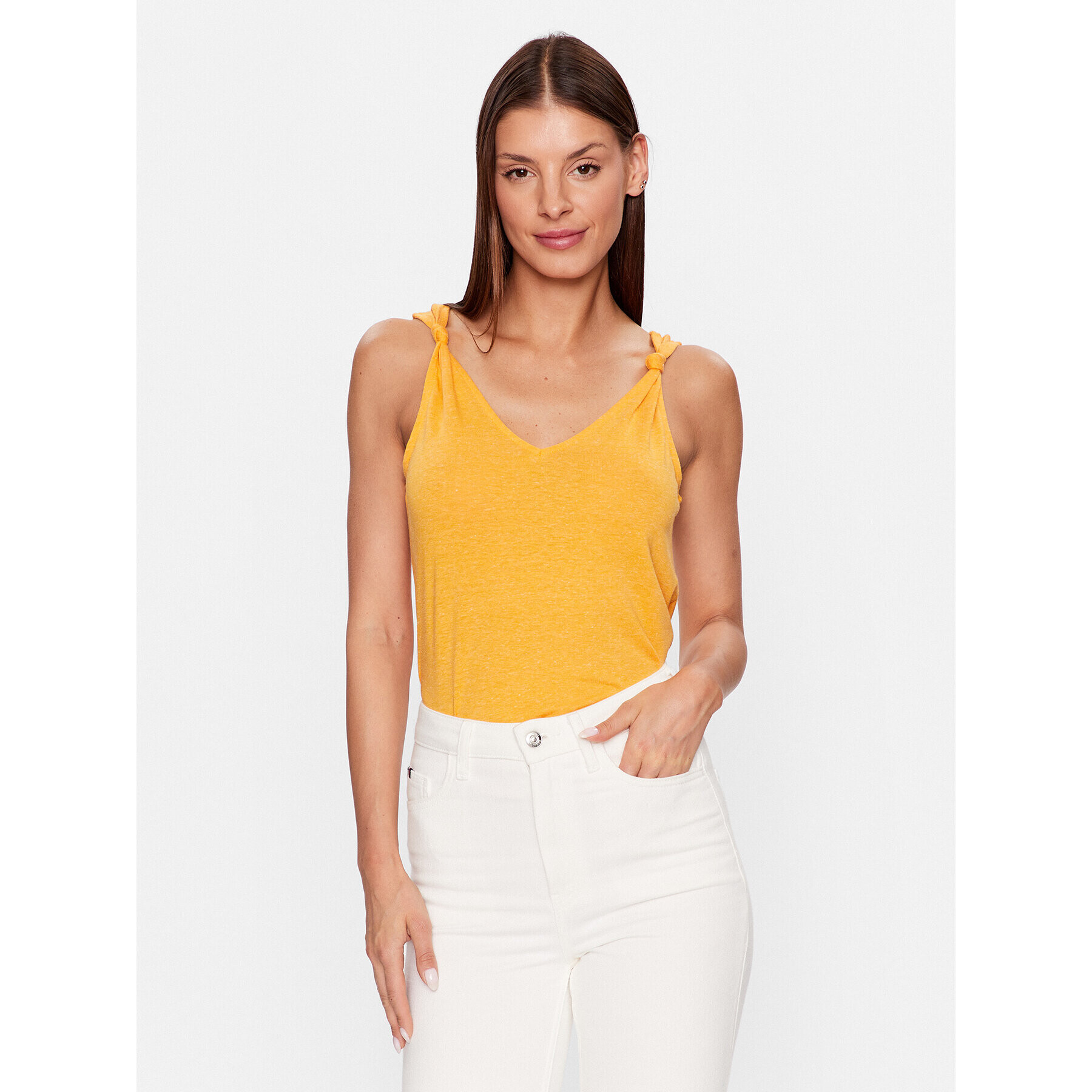 Vero Moda Blúz Marijune 10281931 Narancssárga Regular Fit - Pepit.hu