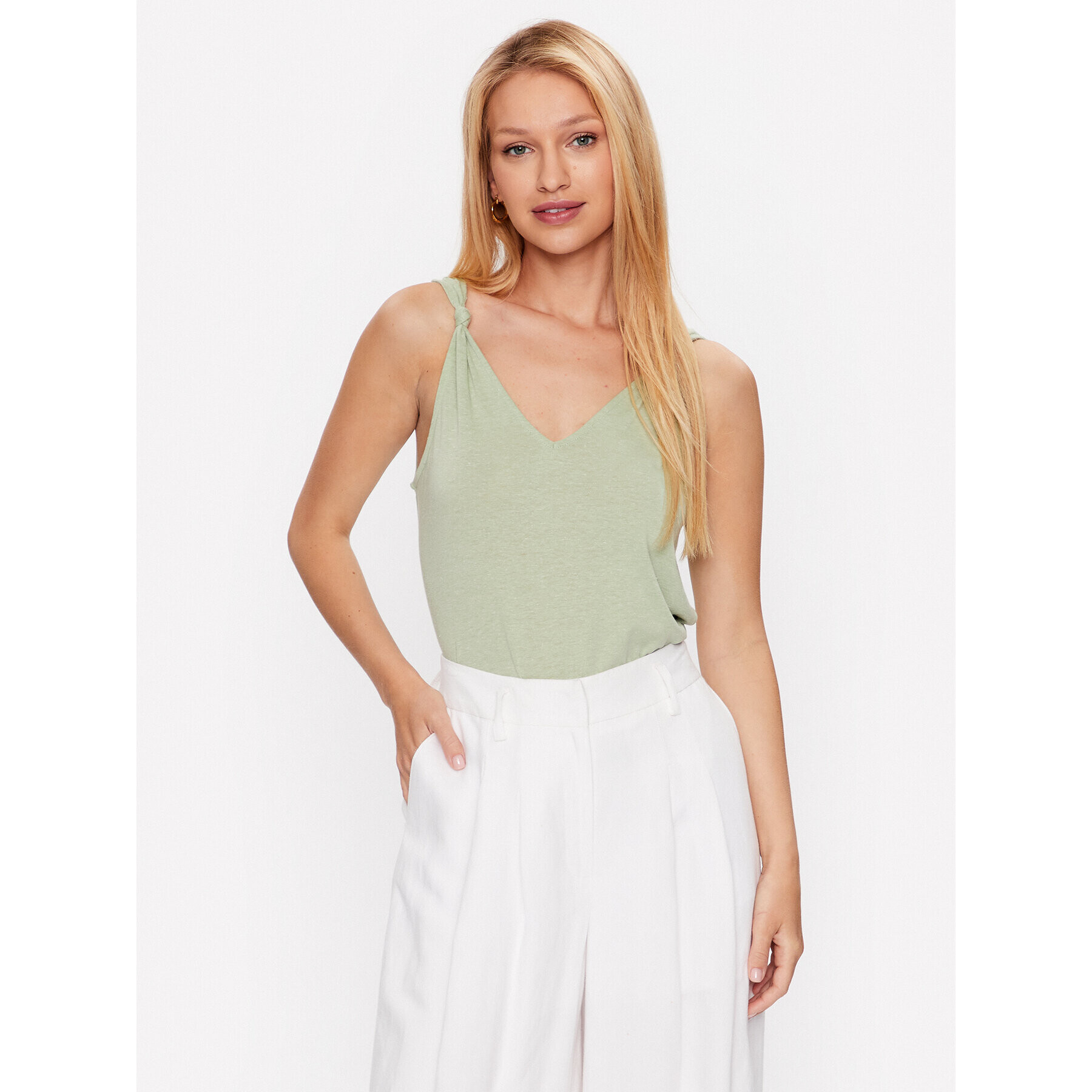 Vero Moda Blúz Marijune 10281931 Zöld Regular Fit - Pepit.hu