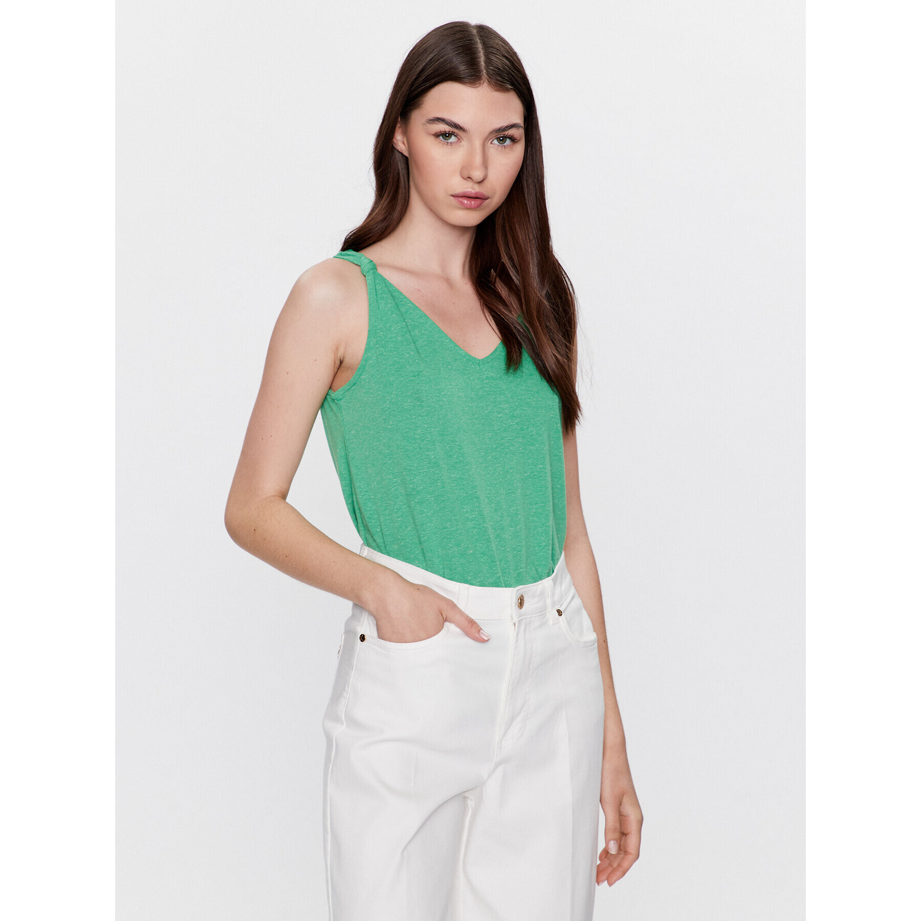 Vero Moda Blúz Marijune 10281931 Zöld Regular Fit - Pepit.hu