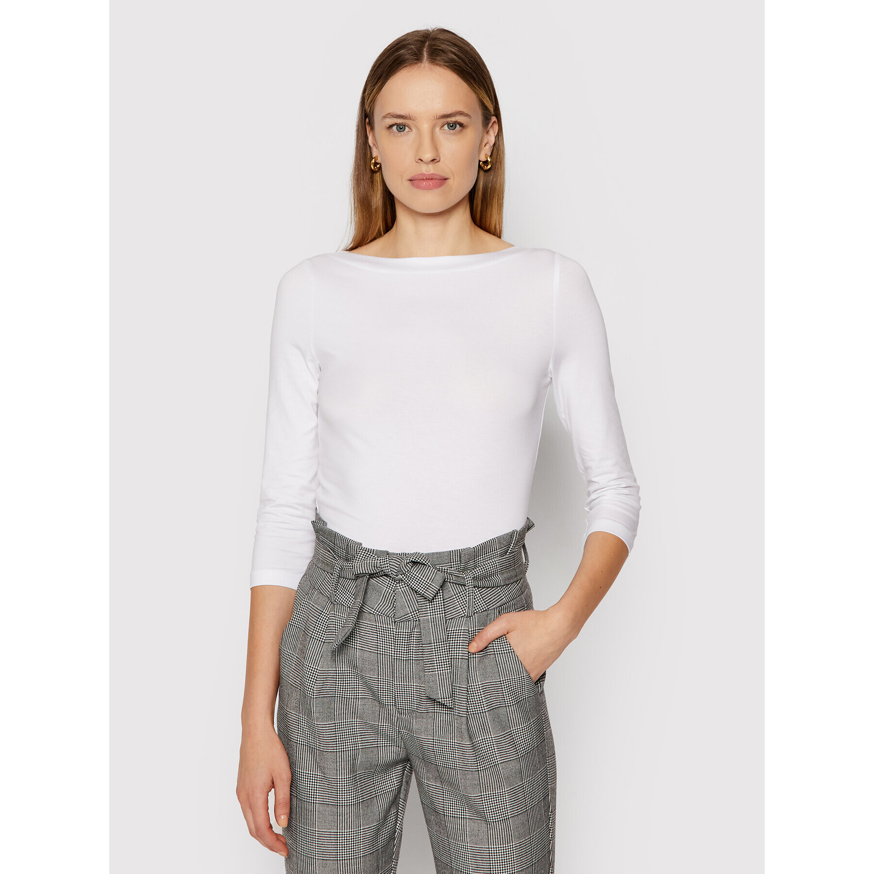 Vero Moda Blúz Panda 10233471 Fehér Regular Fit - Pepit.hu