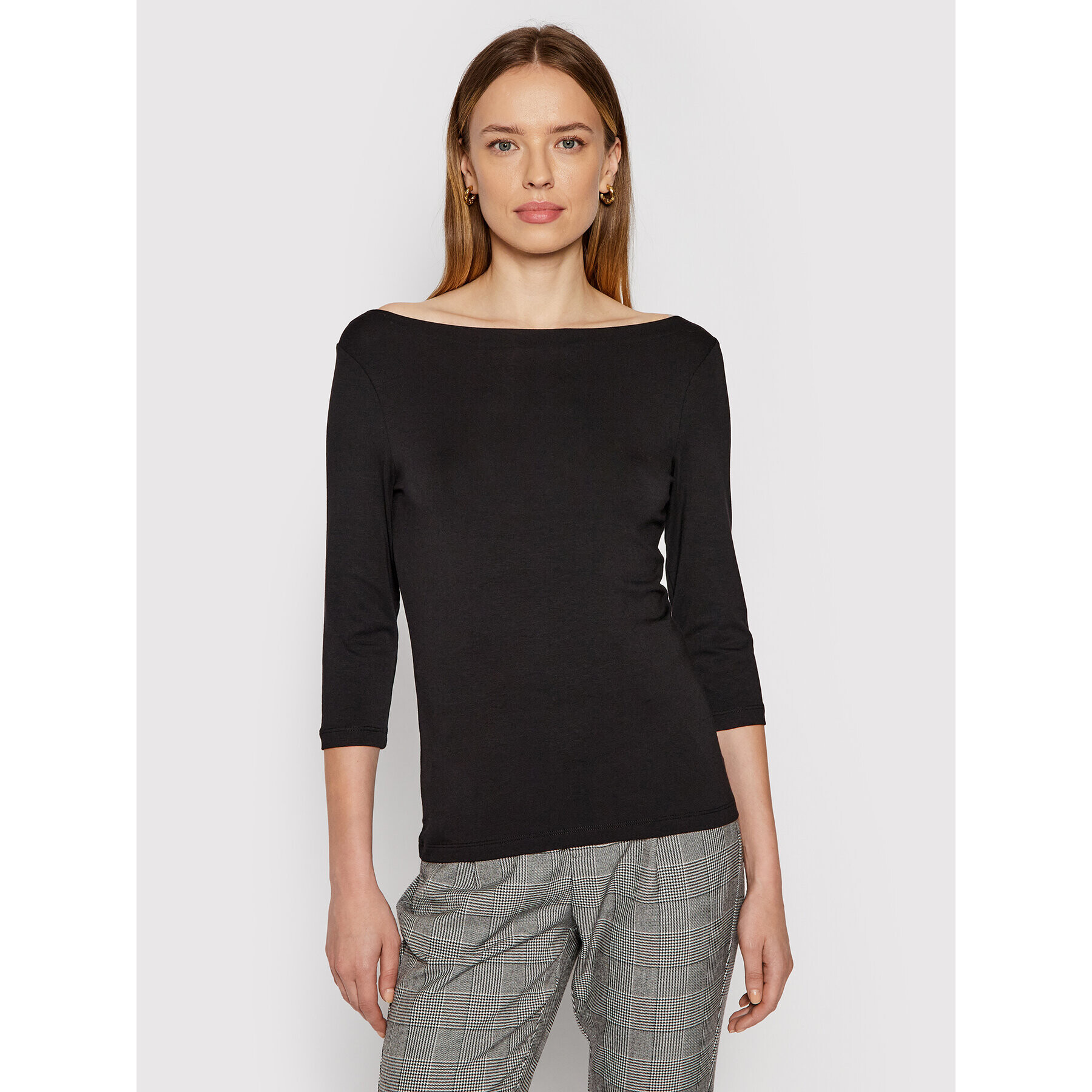 Vero Moda Blúz Panda 10233471 Fekete Regular Fit - Pepit.hu