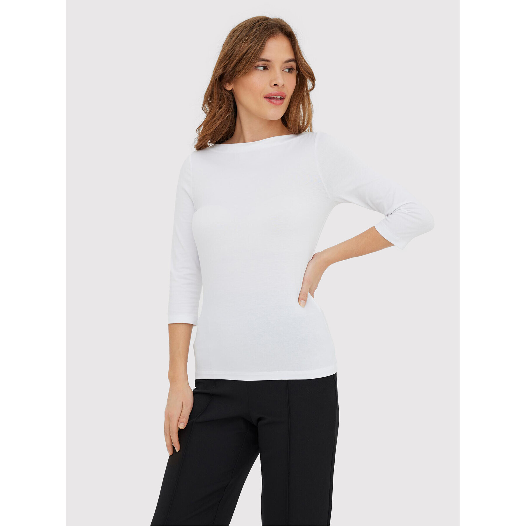 Vero Moda Blúz Panda 10274133 Fehér Regular Fit - Pepit.hu