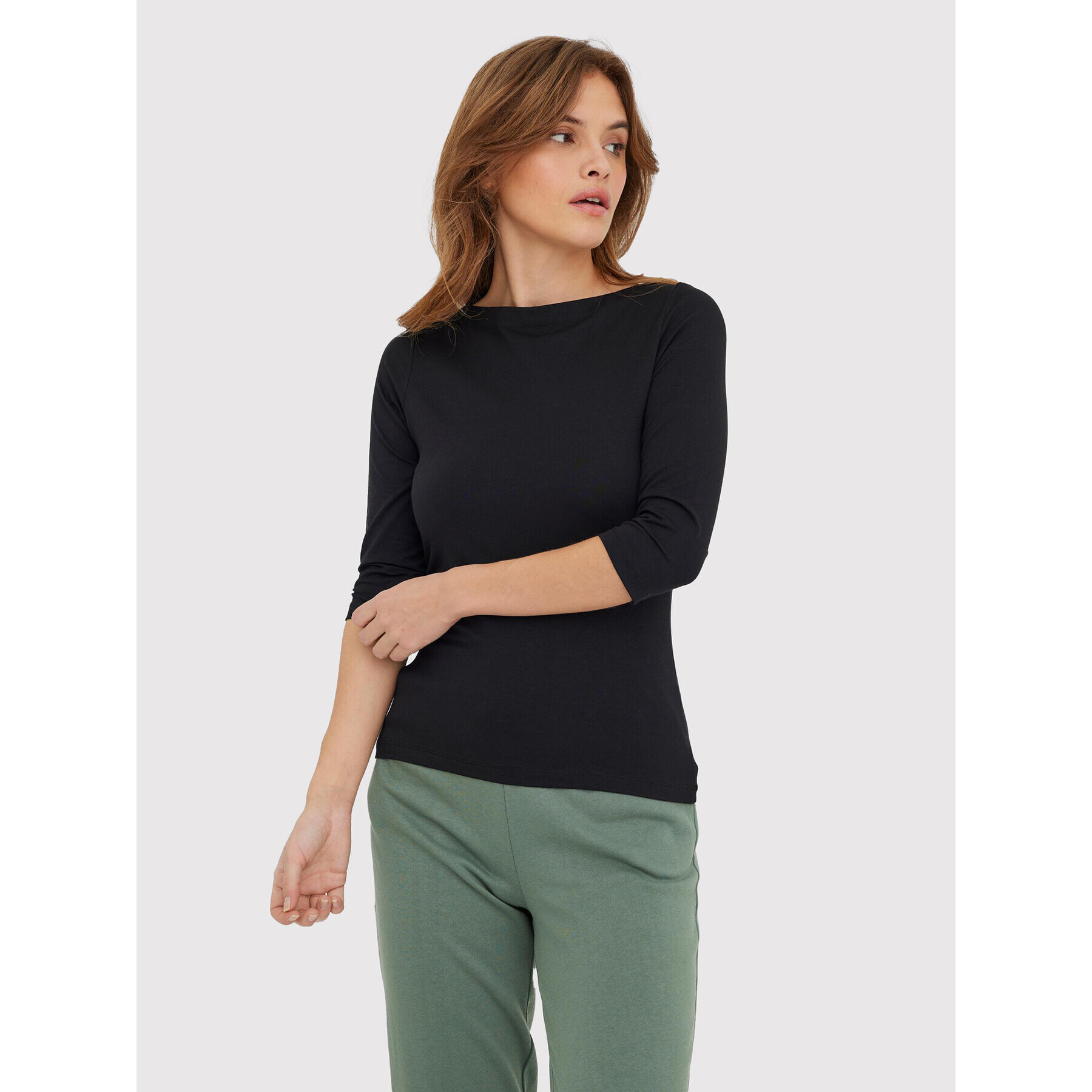 Vero Moda Blúz Panda 10274133 Fekete Regular Fit - Pepit.hu