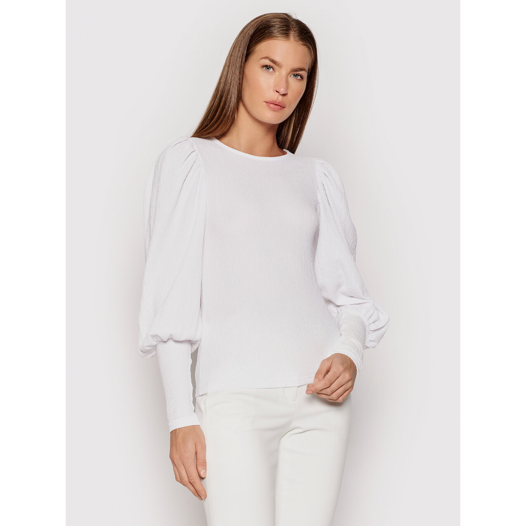 Vero Moda Blúz Sie 10238484 Fehér Slim Fit - Pepit.hu