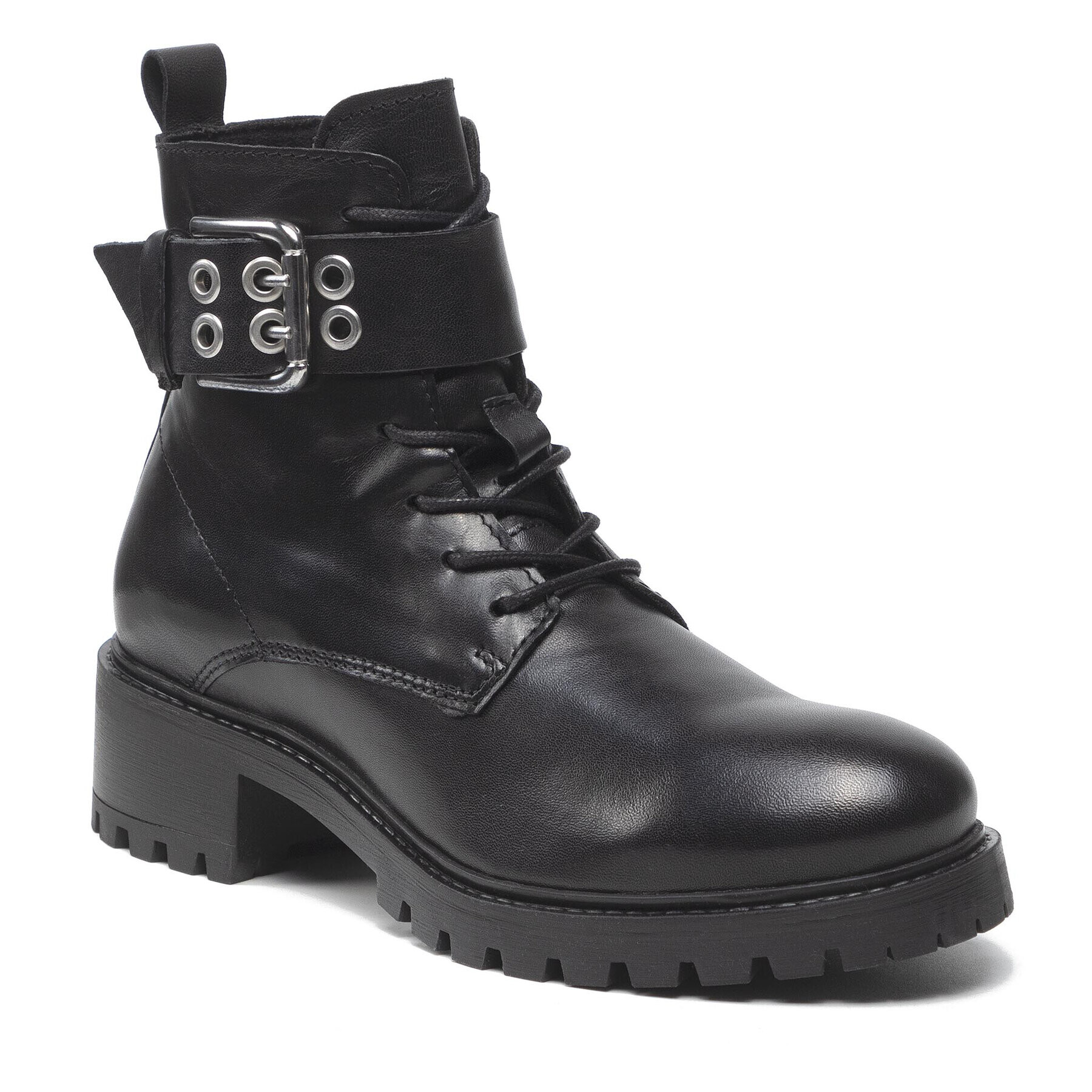 Vero Moda Bokacsizma Vmrough Leather Boot 10264287 Fekete - Pepit.hu