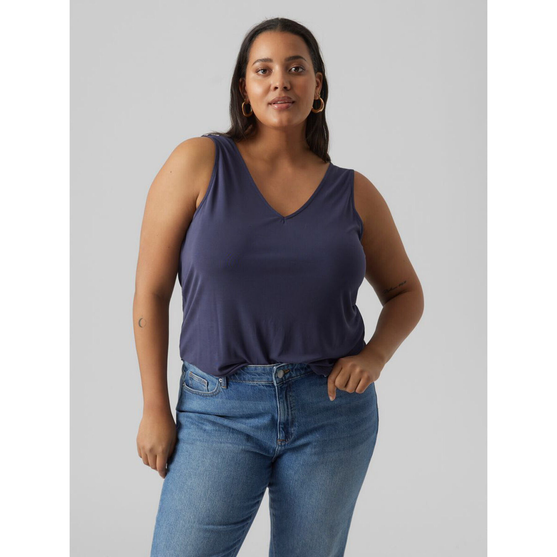 Vero Moda Curve Felső 10294299 Kék Regular Fit - Pepit.hu