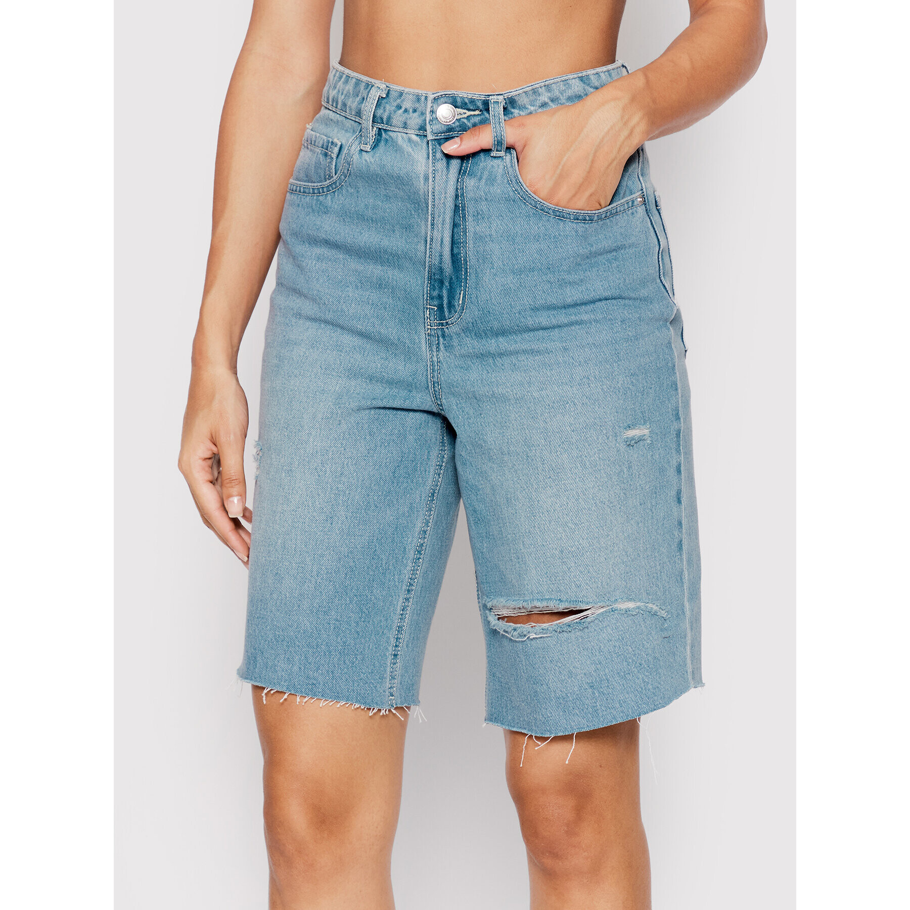 Vero Moda Farmer rövidnadrág Rebecca 10264927 Kék Regular Fit - Pepit.hu