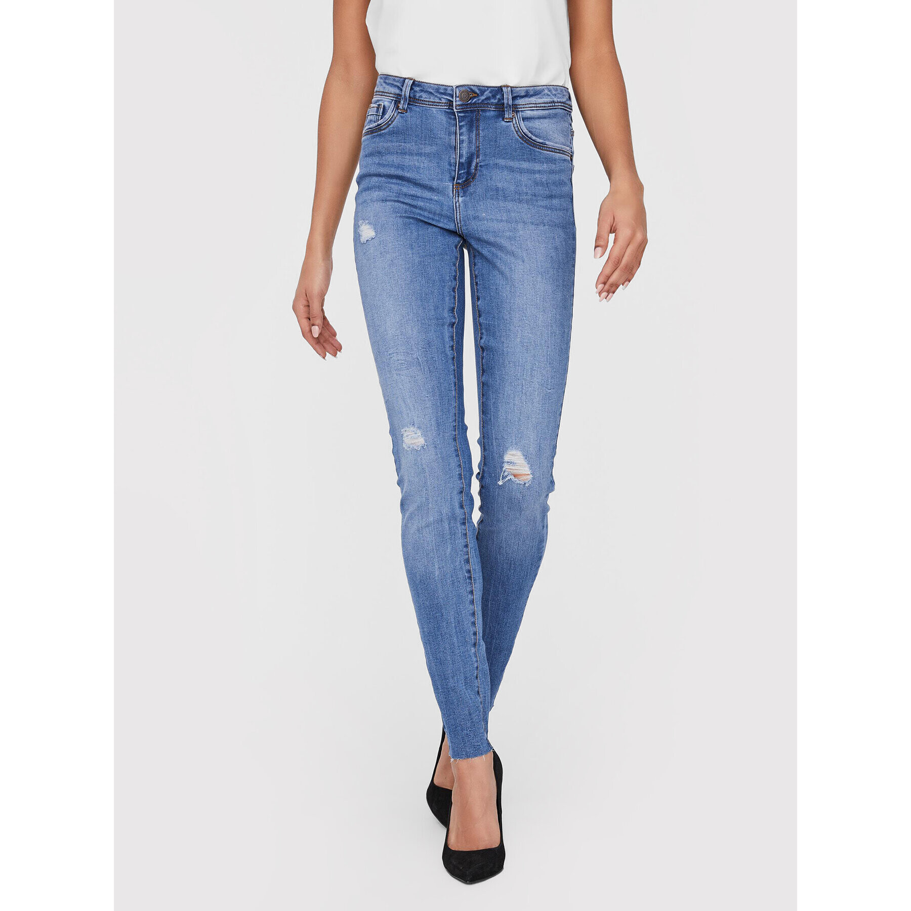 Vero Moda Farmer Tanya 10228784 Kék Slim Fit - Pepit.hu