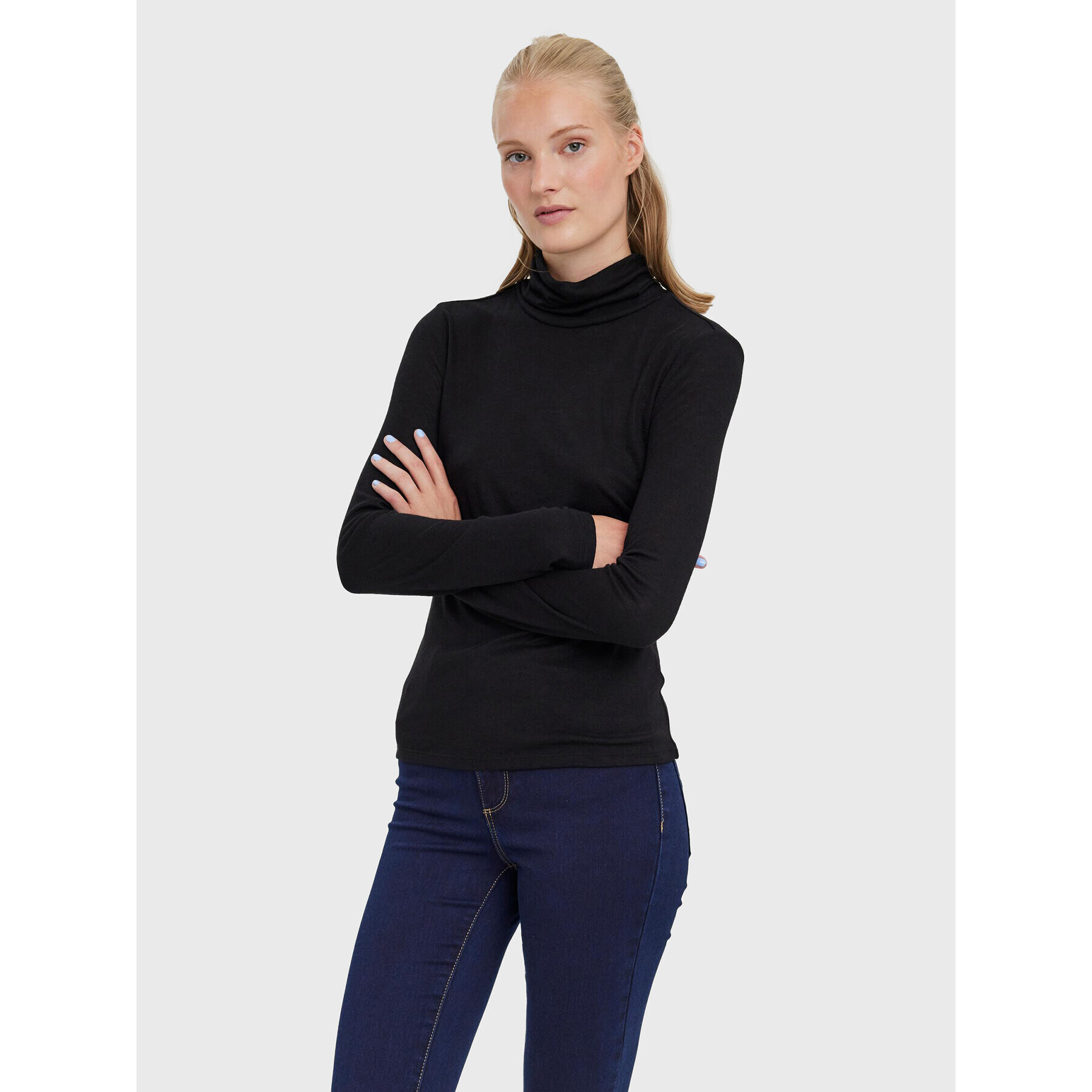 Vero Moda Garbó Mella 10271620 Fekete Regular Fit - Pepit.hu