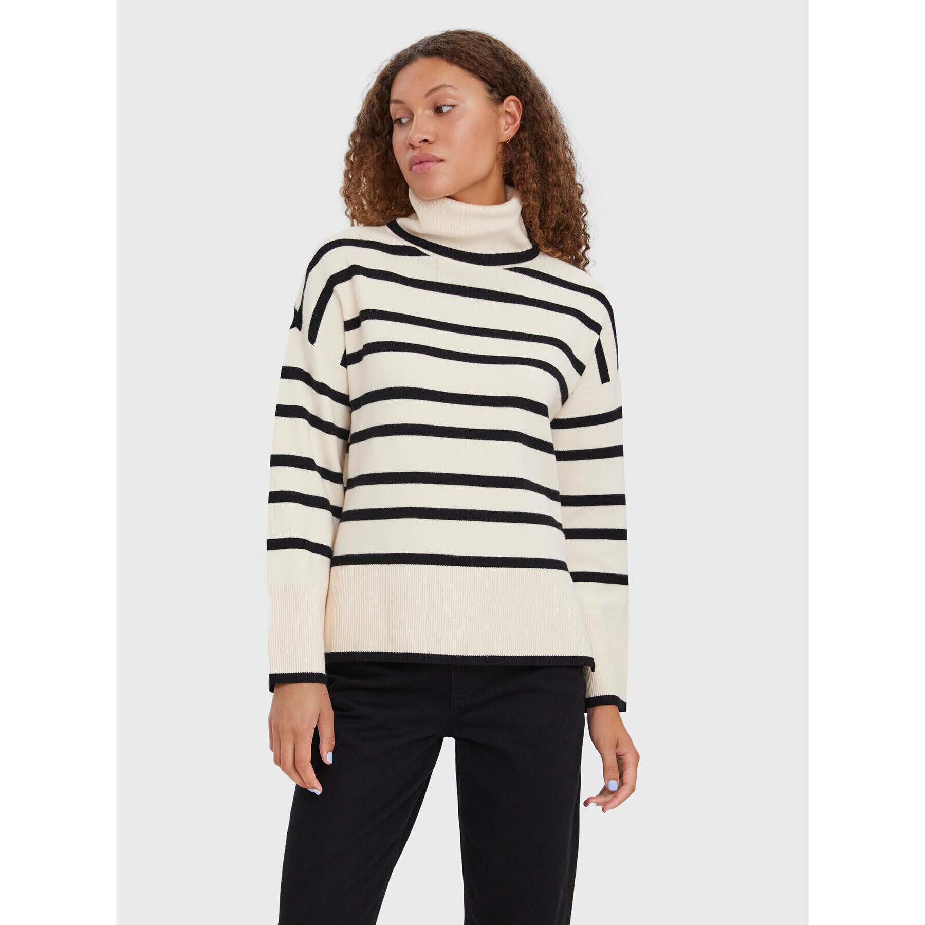 Vero Moda Garbó Saba 10272469 Ekru Regular Fit - Pepit.hu