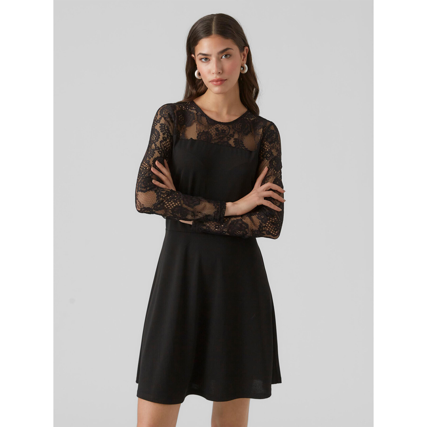 Vero Moda Hétköznapi ruha 10296124 Fekete Regular Fit - Pepit.hu