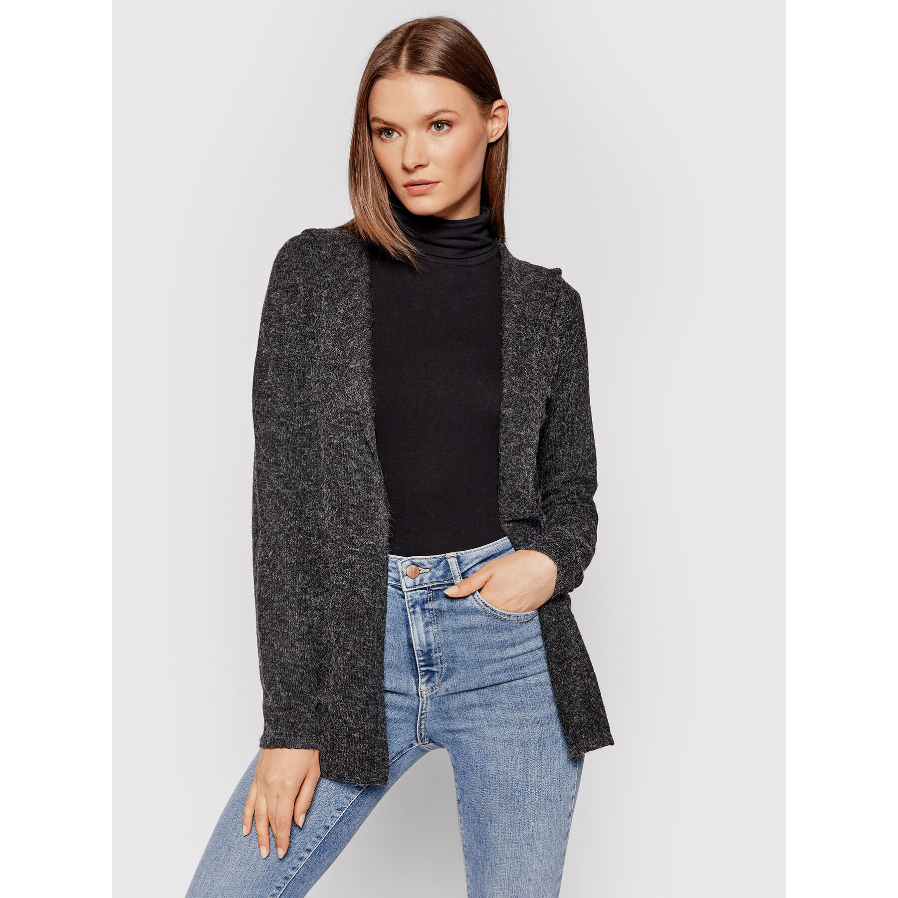 Vero Moda Kardigán Doffy 10235948 Fekete Relaxed Fit - Pepit.hu