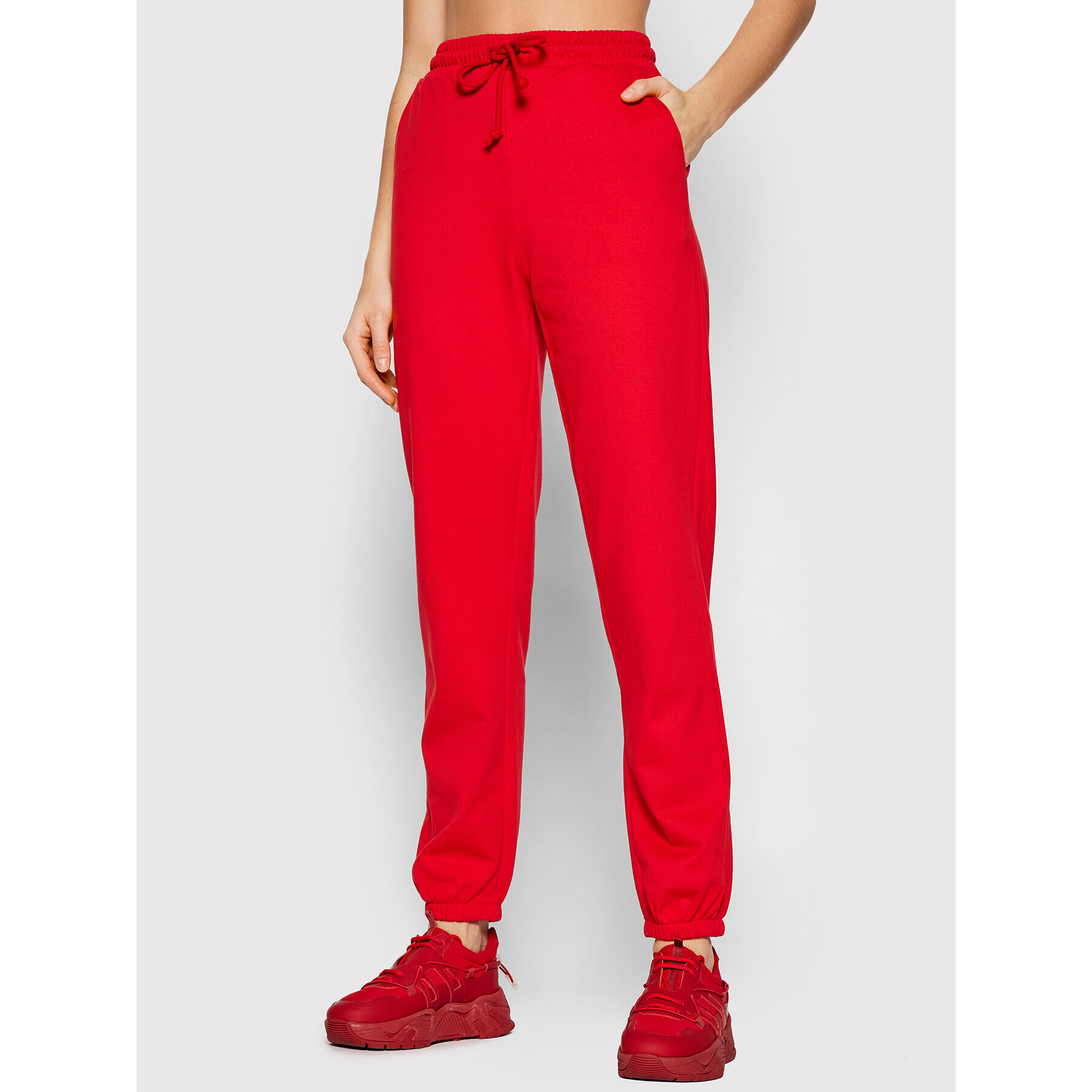 Vero Moda Melegítő alsó Octavia 10251096 Piros Regular Fit - Pepit.hu