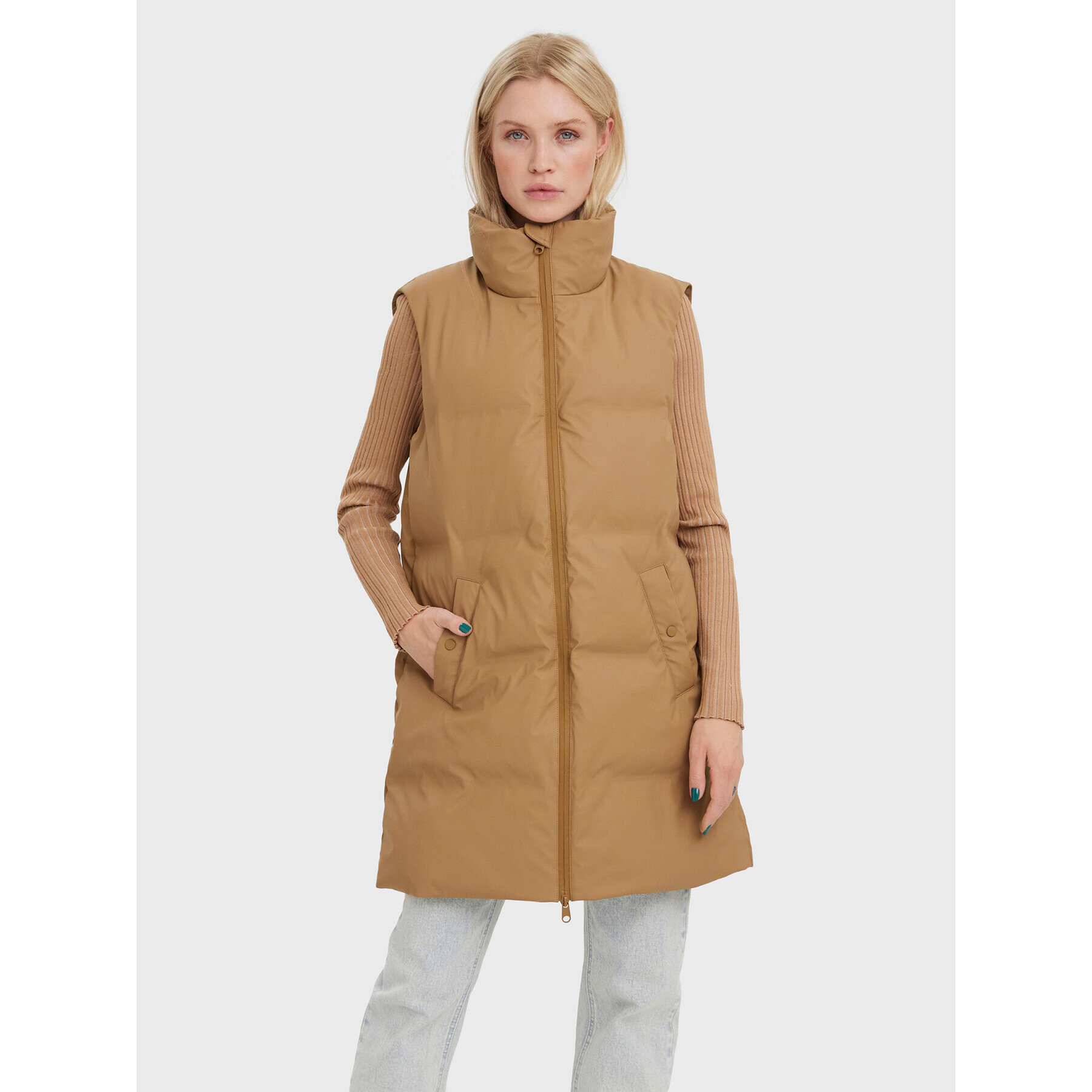 Vero Moda Mellény Noe 10267107 Barna Regular Fit - Pepit.hu