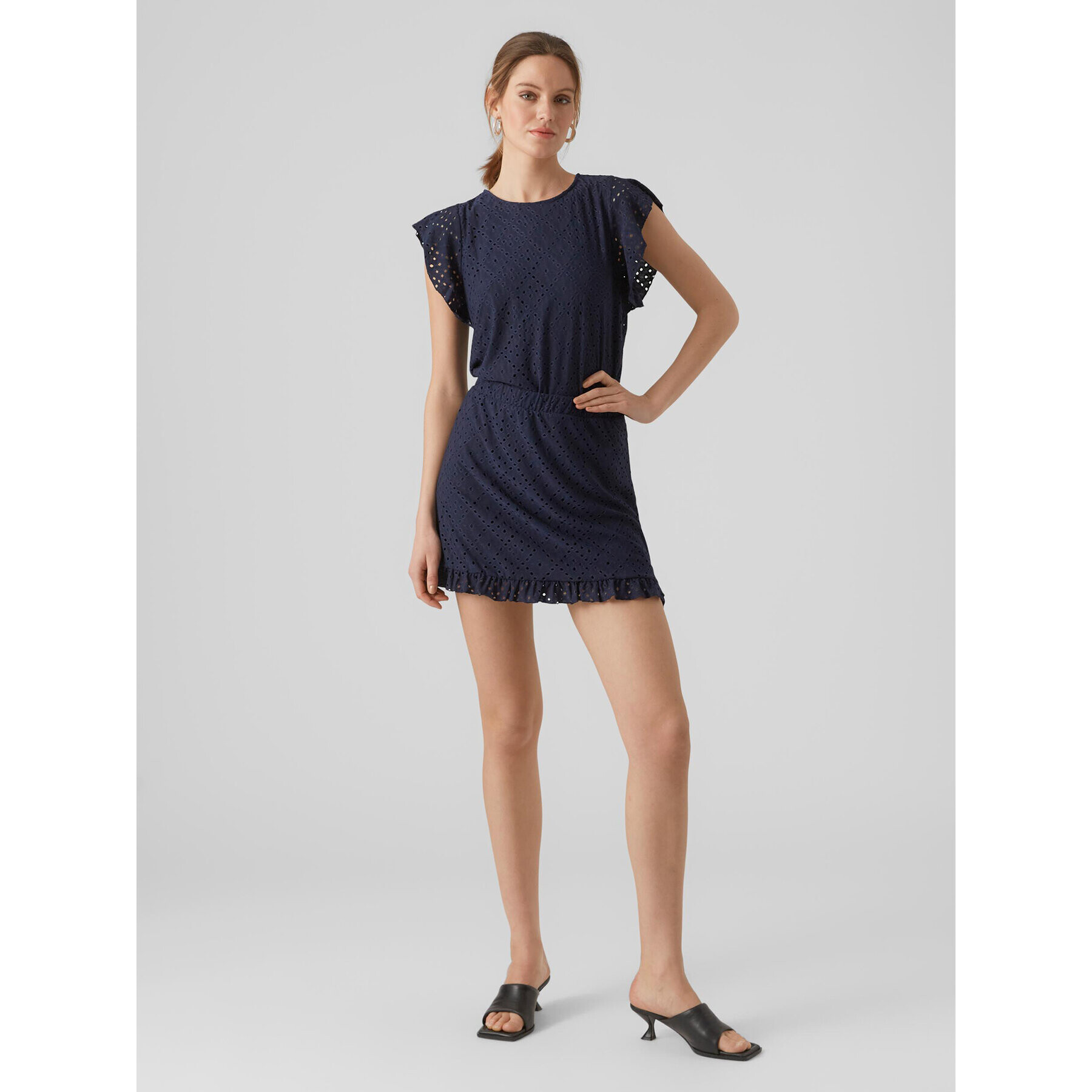 Vero Moda Miniszoknya Tassa 10286069 Sötétkék Regular Fit - Pepit.hu