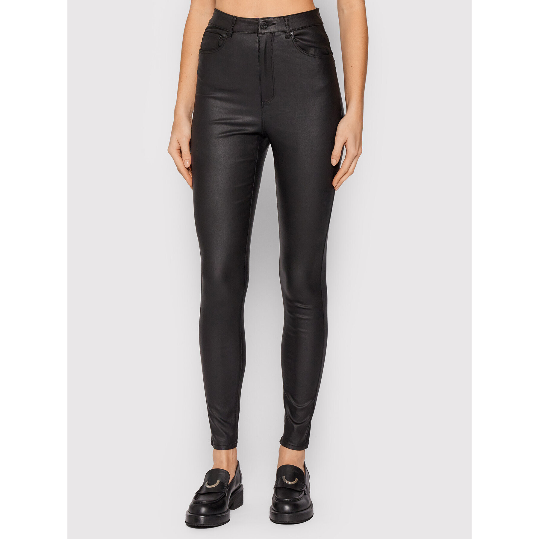 Vero Moda Műbőr nadrág Loa 10234919 Fekete Skinny Fit - Pepit.hu