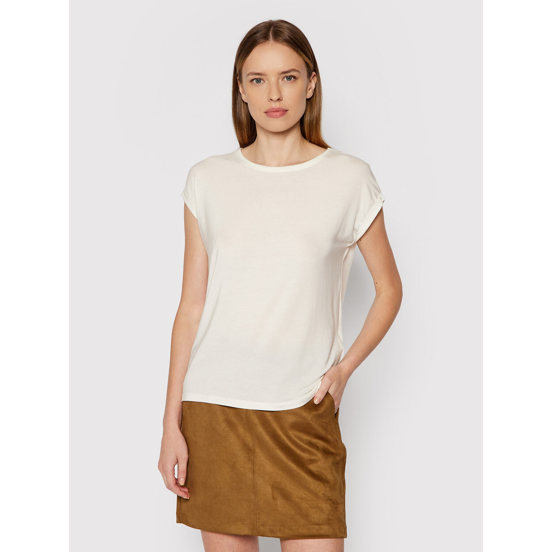 Vero Moda Póló Ava 10187159 Fehér Relaxed Fit - Pepit.hu