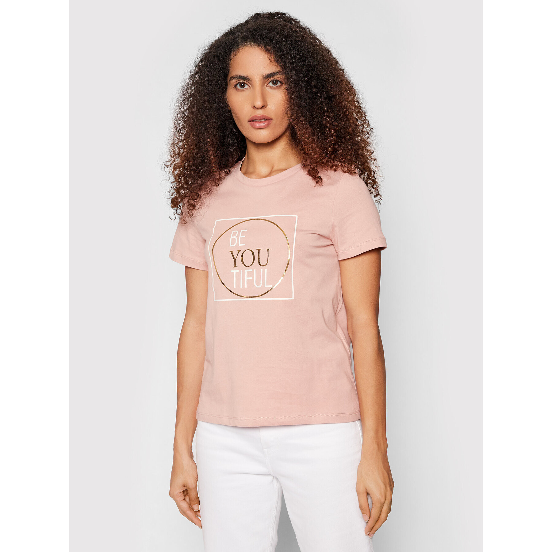 Vero Moda Póló Be You 10262920 Rózsaszín Regular Fit - Pepit.hu