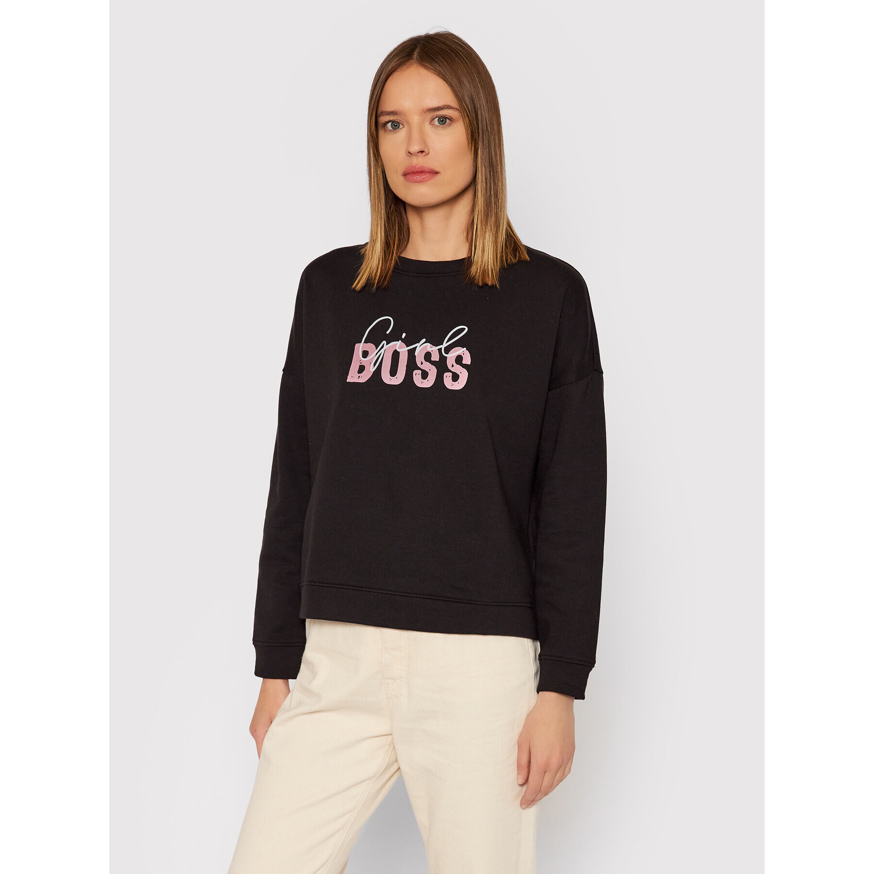 Vero Moda Pulóver Boss 10262911 Fekete Regular Fit - Pepit.hu