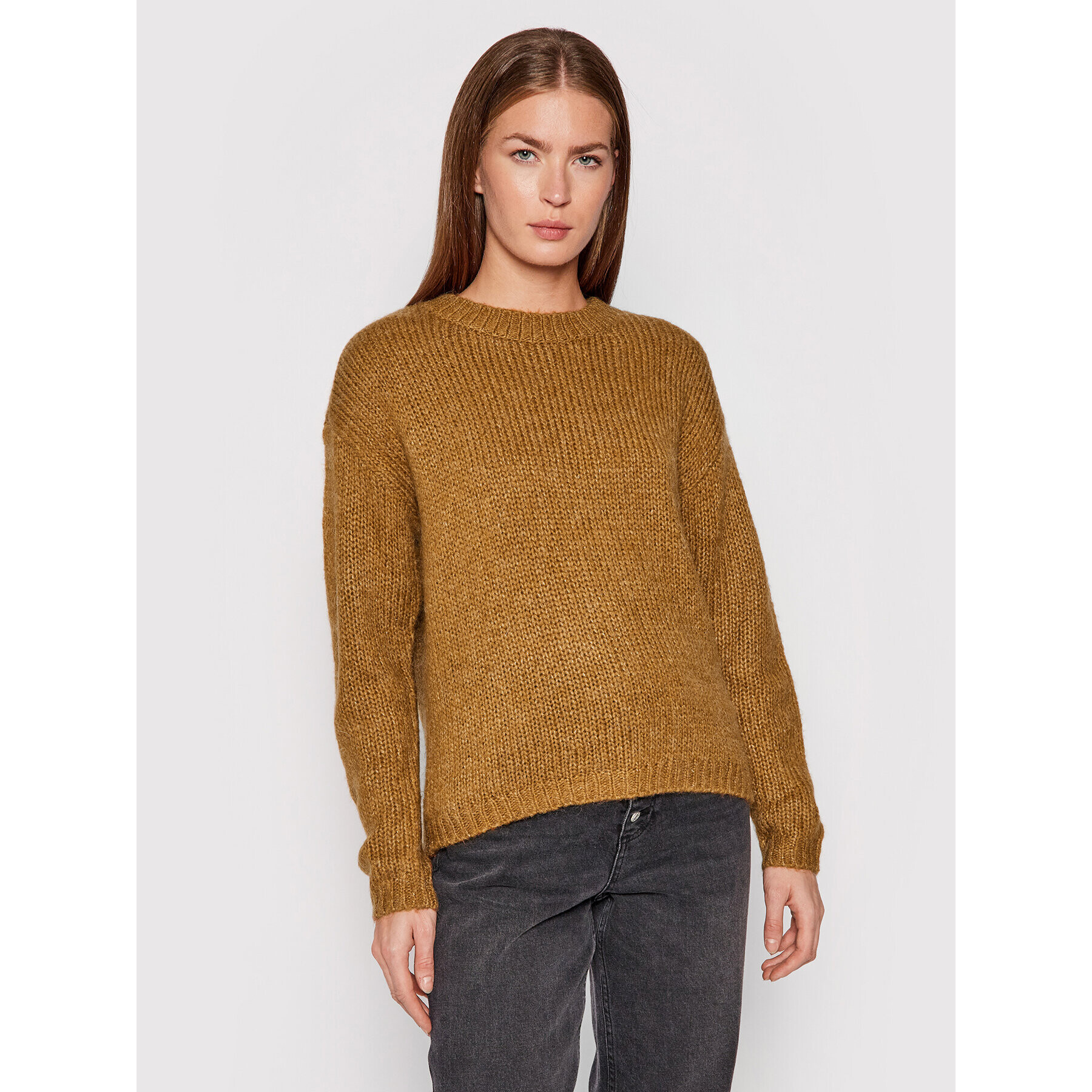 Vero Moda Sweater Darya 10253226 Barna Relaxed Fit - Pepit.hu