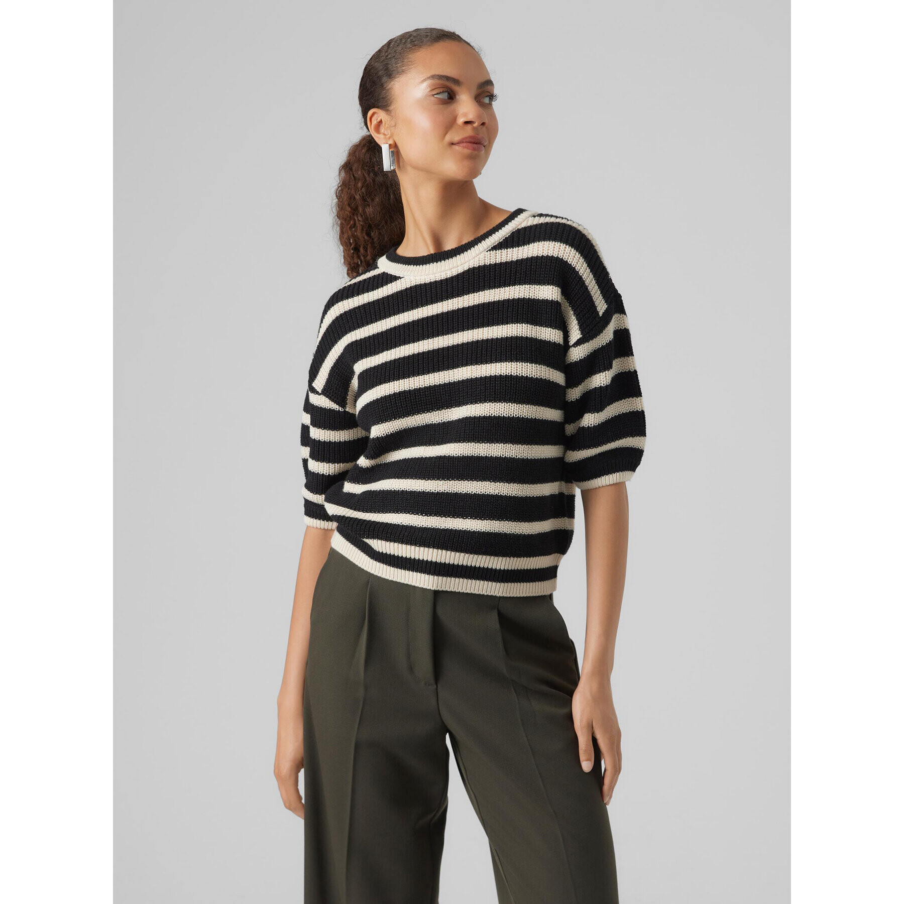 Vero Moda Sweater Fabulous 10297808 Fekete Regular Fit - Pepit.hu