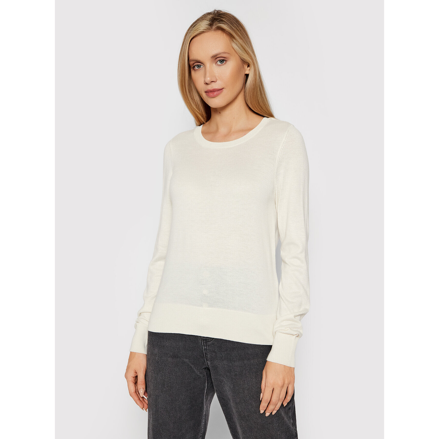 Vero Moda Sweater Felicity 10231475 Bézs Regular Fit - Pepit.hu