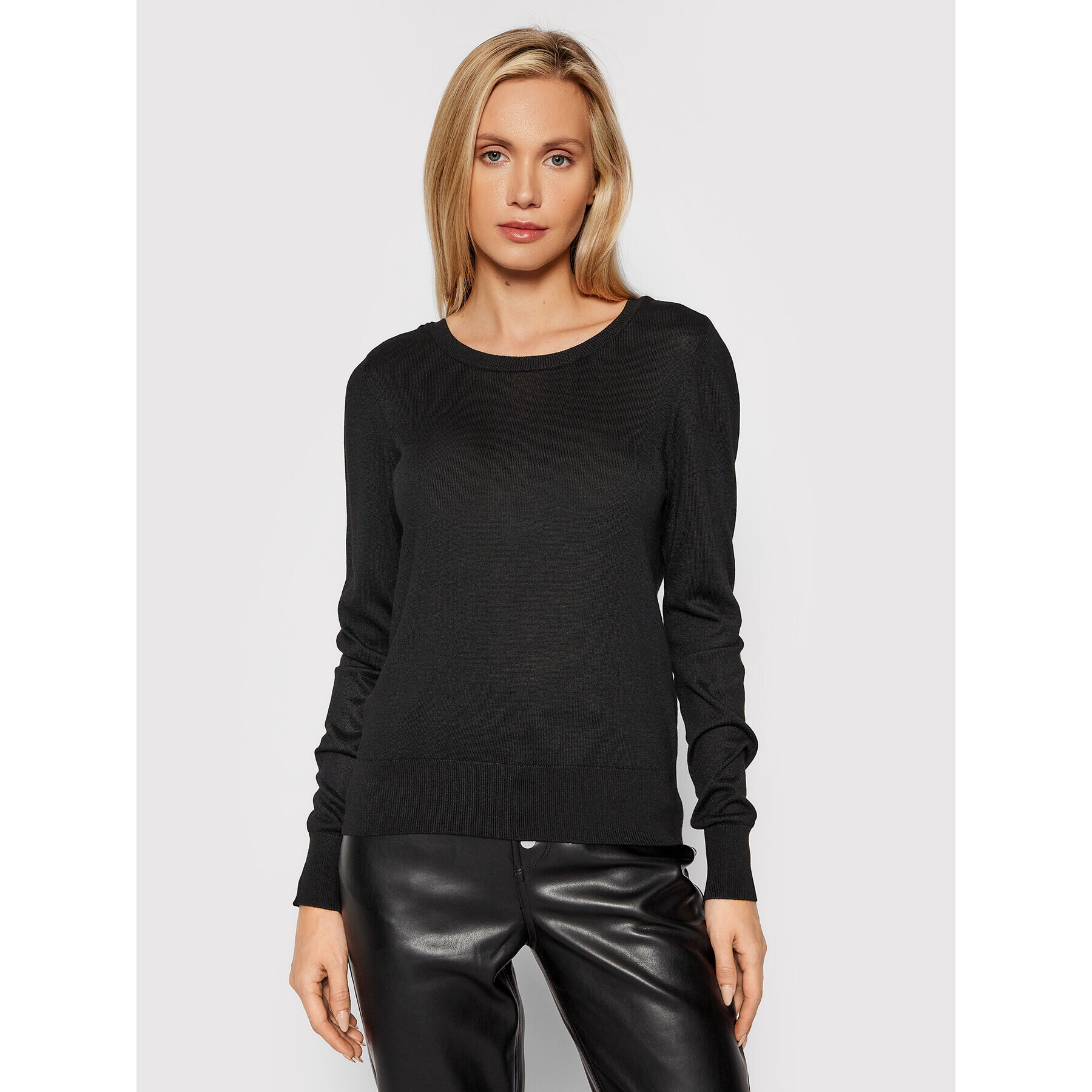 Vero Moda Sweater Felicity 10231475 Fekete Regular Fit - Pepit.hu