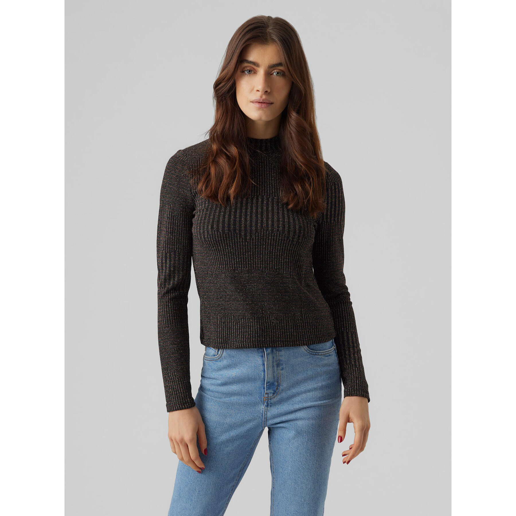 Vero Moda Sweater Karita 10276592 Fekete Regular Fit - Pepit.hu