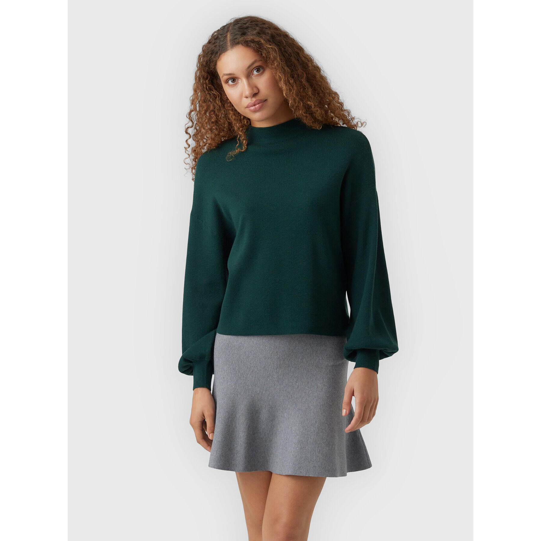 Vero Moda Sweater Nancy 10268604 Zöld Regular Fit - Pepit.hu