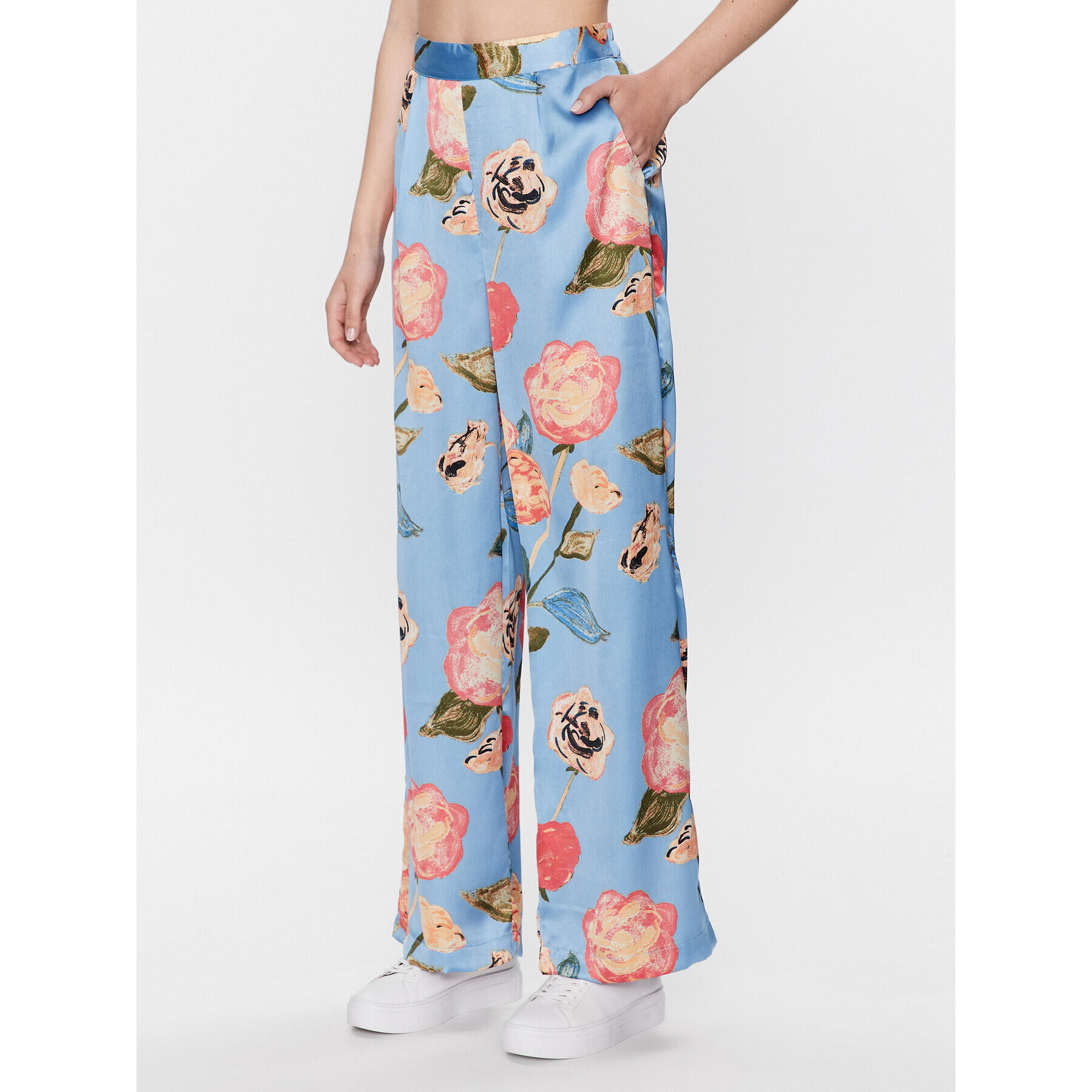 Vero Moda Szövet nadrág Renee 10282222 Kék Wide Leg - Pepit.hu