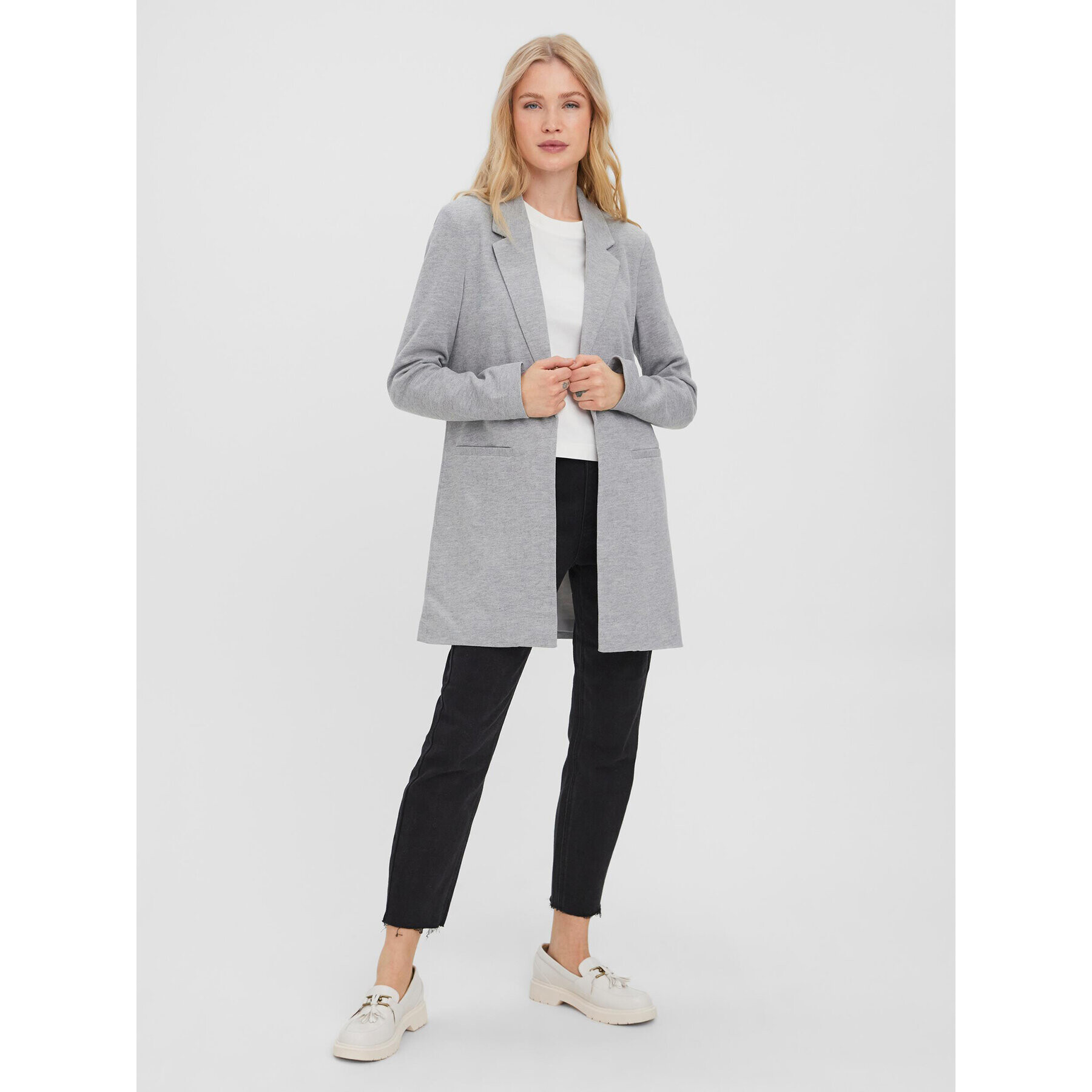 Vero Moda Zakó Verina 10258618 Szürke Regular Fit - Pepit.hu