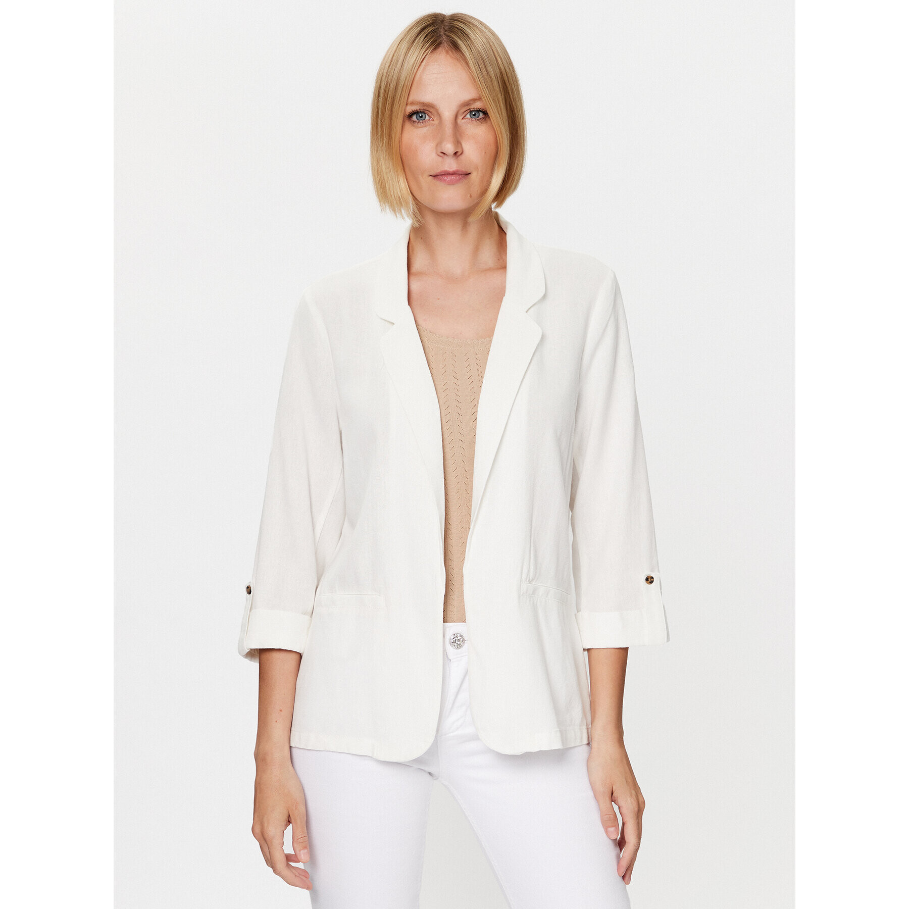 Vero Moda Zakó Jesmilo 10279700 Fehér Regular Fit - Pepit.hu