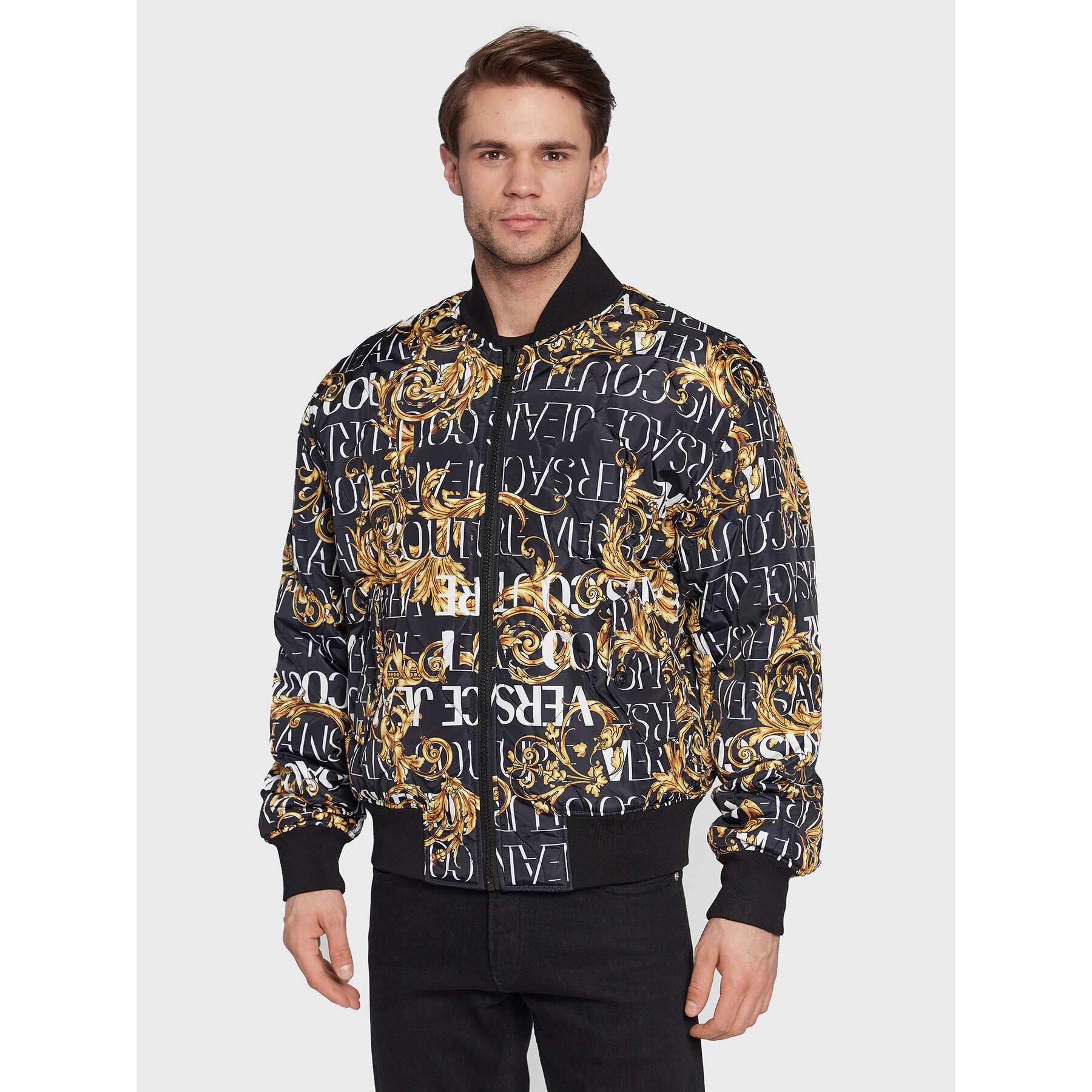 Versace Jeans Couture Bomber dzseki 73GAS4D0 Fekete Regular Fit - Pepit.hu