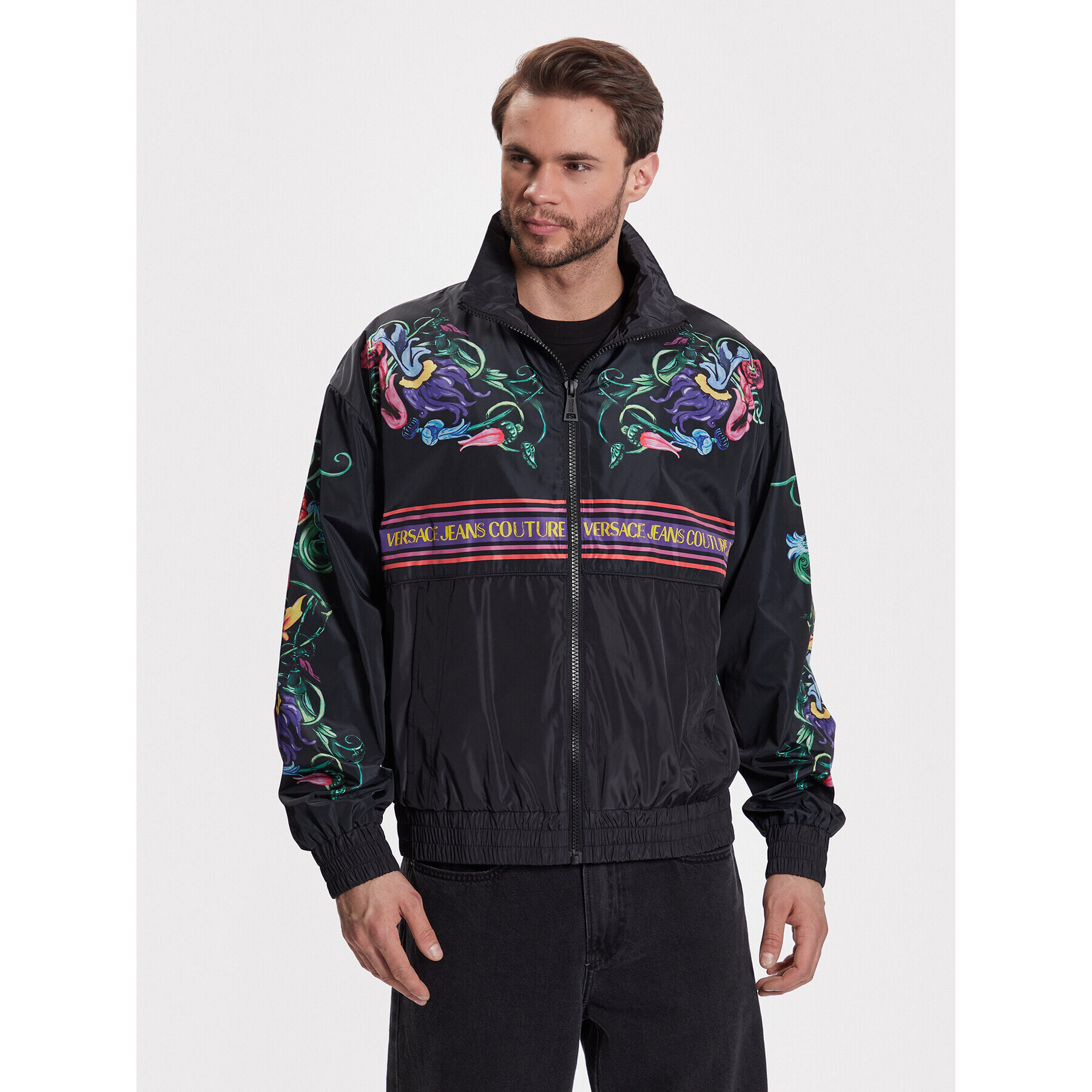 Versace Jeans Couture Bomber dzseki 74GASD11 Fekete Relaxed Fit - Pepit.hu