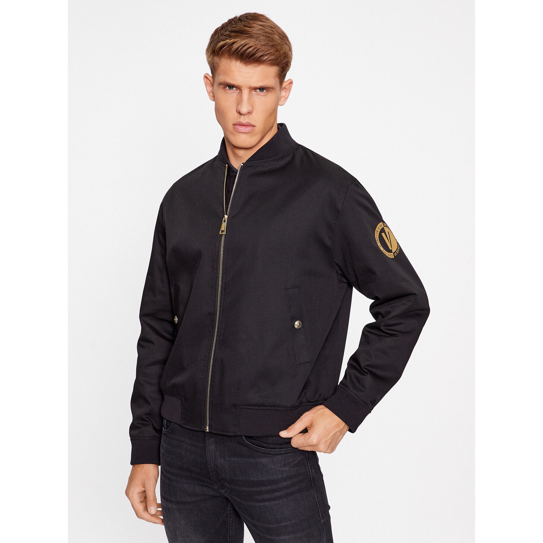 Versace Jeans Couture Bomber dzseki 75GAS415 Fekete Regular Fit - Pepit.hu