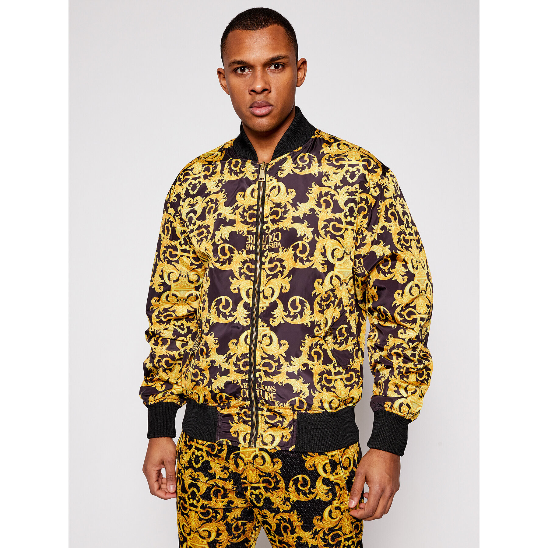 Versace Jeans Couture Bomber dzseki C1GWA9A7 Sárga Regular Fit - Pepit.hu